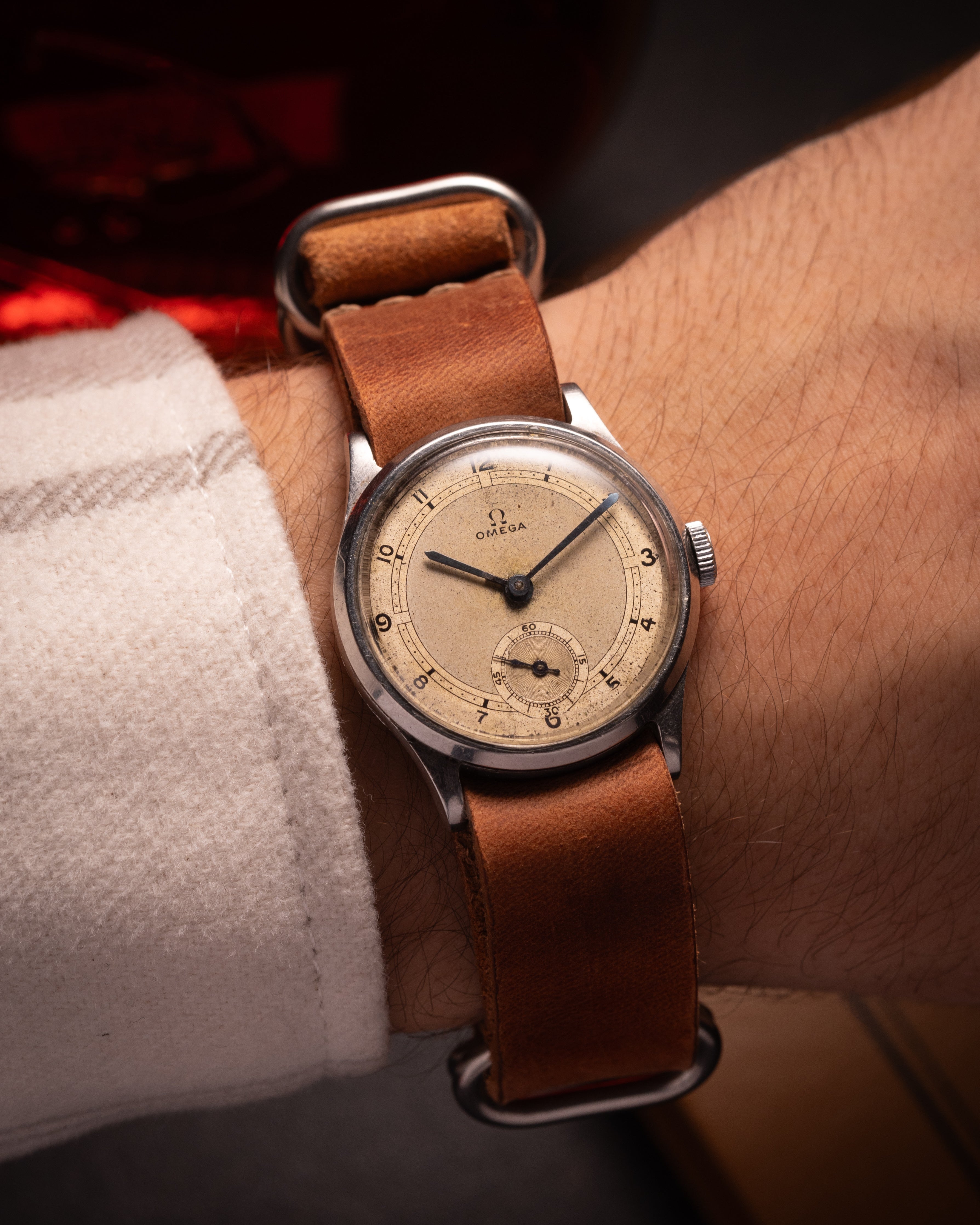 Vintage "Omega" Steel Watch from 1934, Men's Swiss Watch - VintageDuMarko