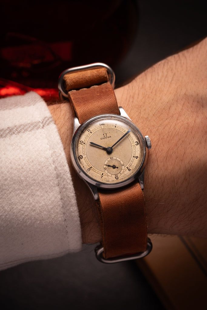 Vintage "Omega" Steel Watch from 1934, Men's Swiss Watch - VintageDuMarko