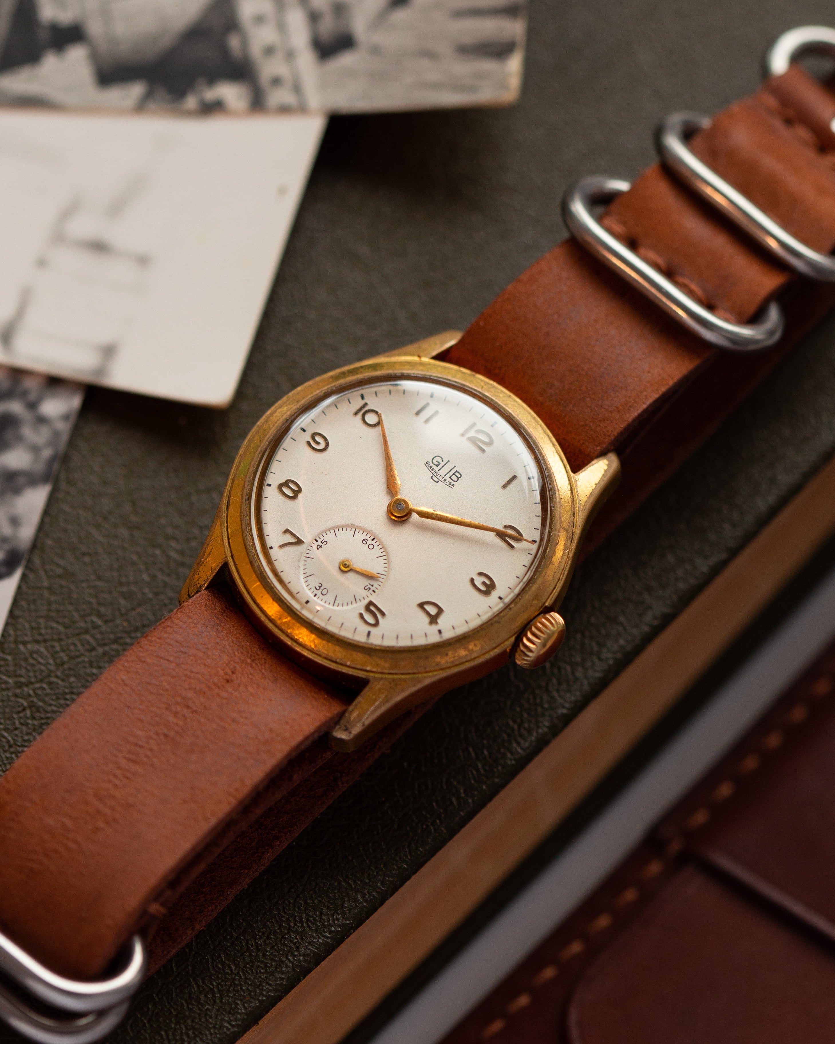 Vintage Original Gold Watch "GUB Glashutte", Men's Old German Watch - VintageDuMarko