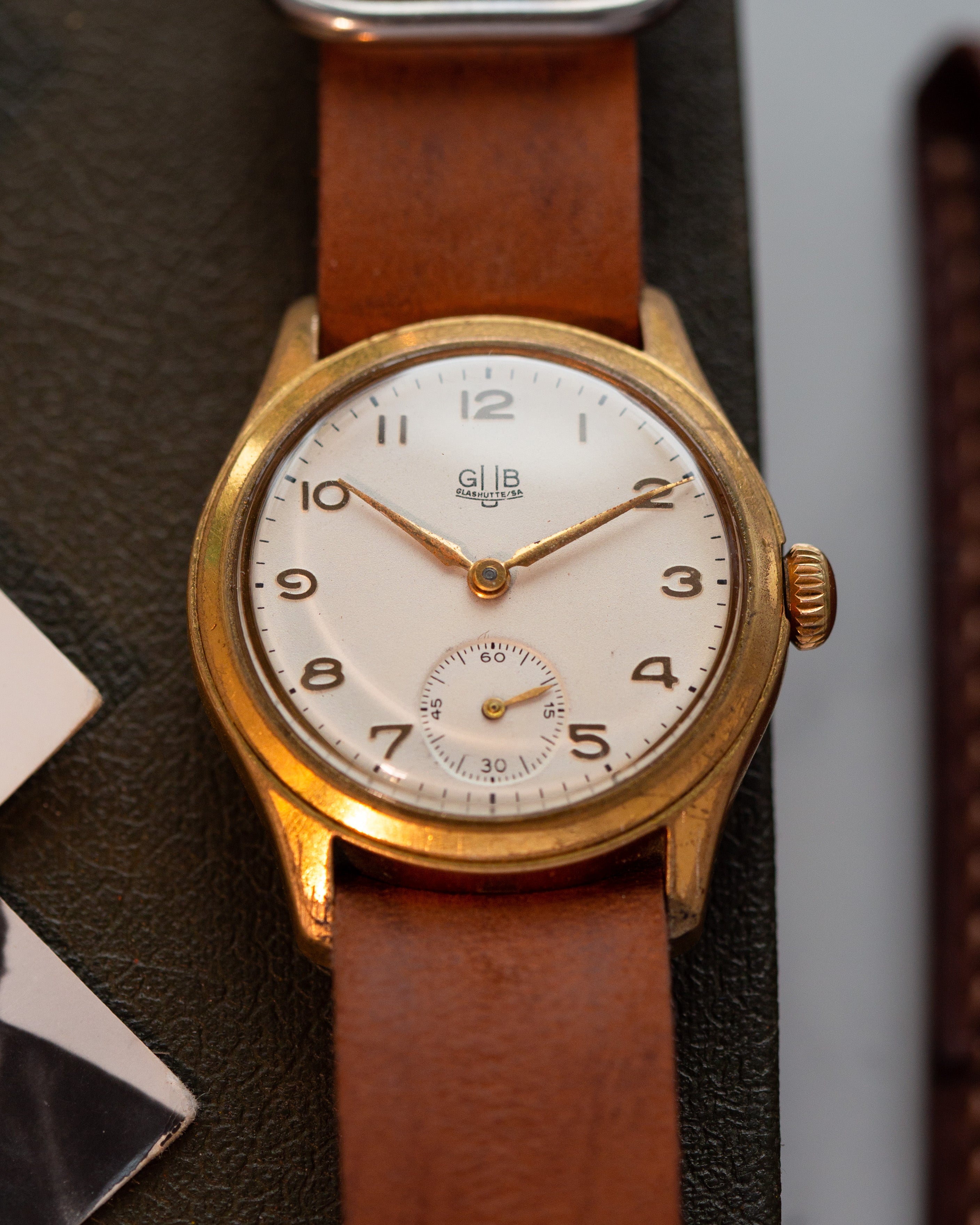 Vintage Original Gold Watch "GUB Glashutte", Men's Old German Watch - VintageDuMarko