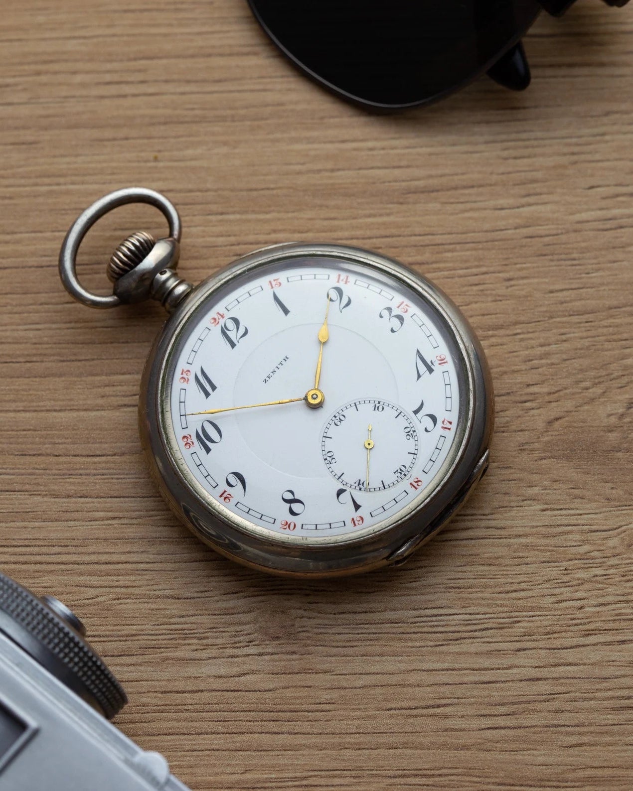 Vintage Pocket Chronometer Watch "Zenith" from 1910's, 0.800 Silver, Rare Swiss Watch - VintageDuMarko