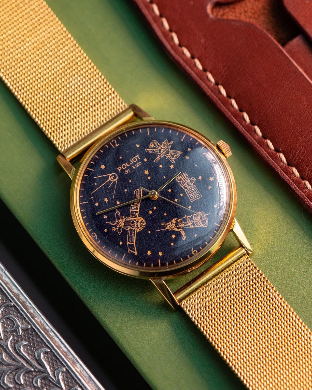 Vintage "Poljot De Luxe Space" Watch, Soviet Slim Watch - VintageDuMarko