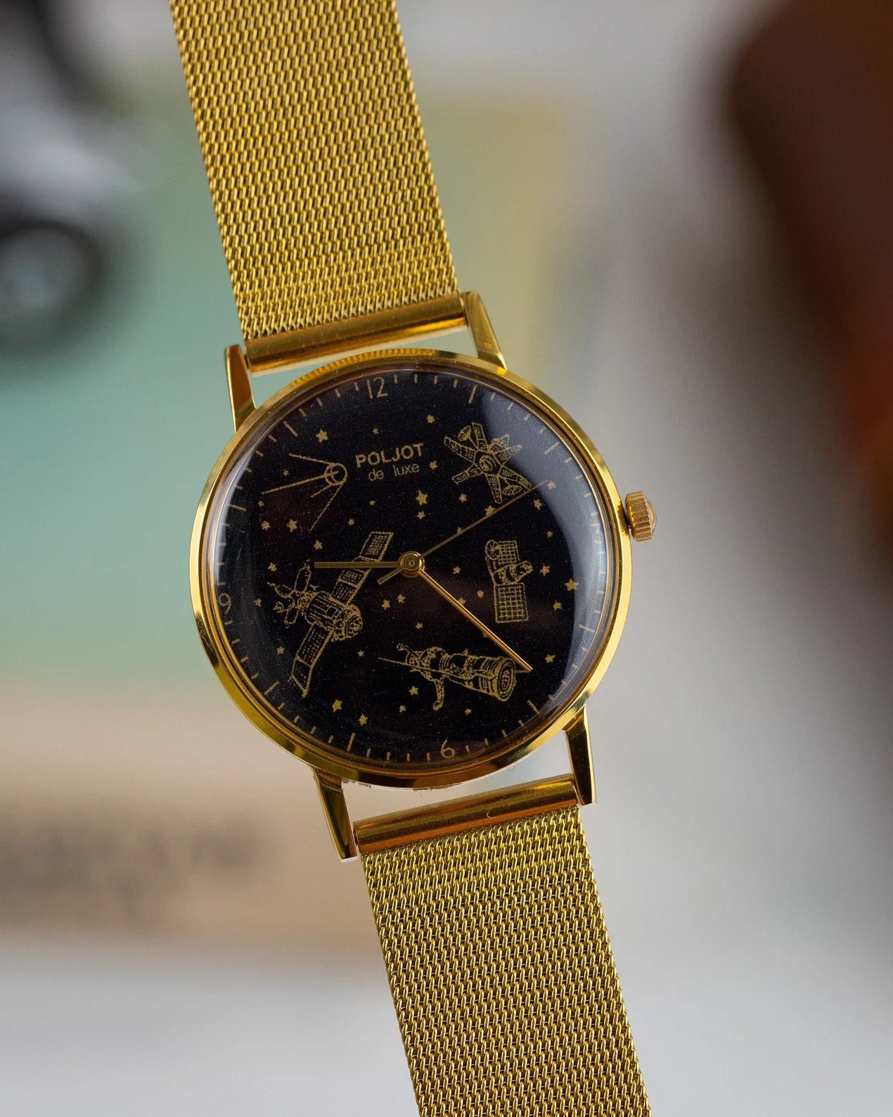 Vintage "Poljot De Luxe Space" Watch, Soviet Slim Watch - VintageDuMarko