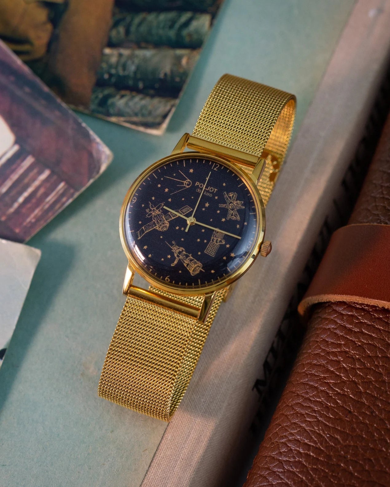 Vintage "Poljot De Luxe Space" Watch, Soviet Slim Watch - VintageDuMarko