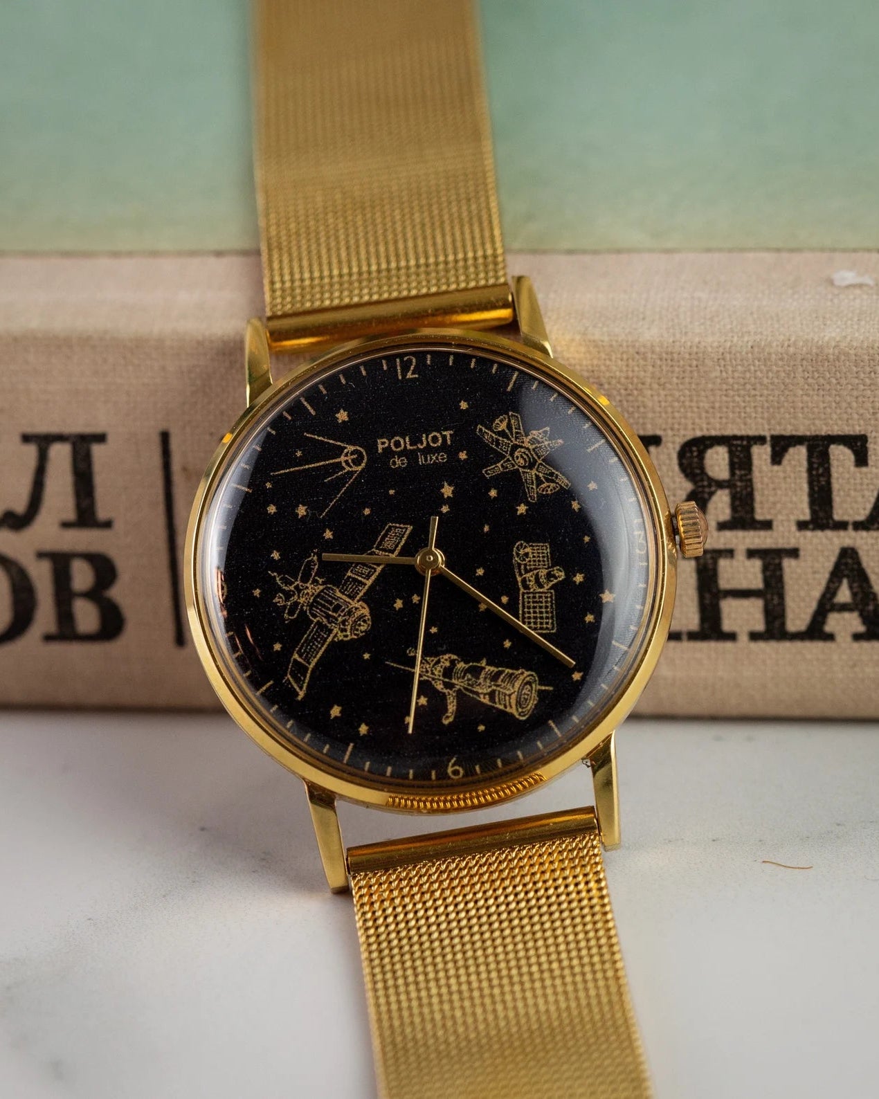 Vintage "Poljot De Luxe Space" Watch, Soviet Slim Watch - VintageDuMarko