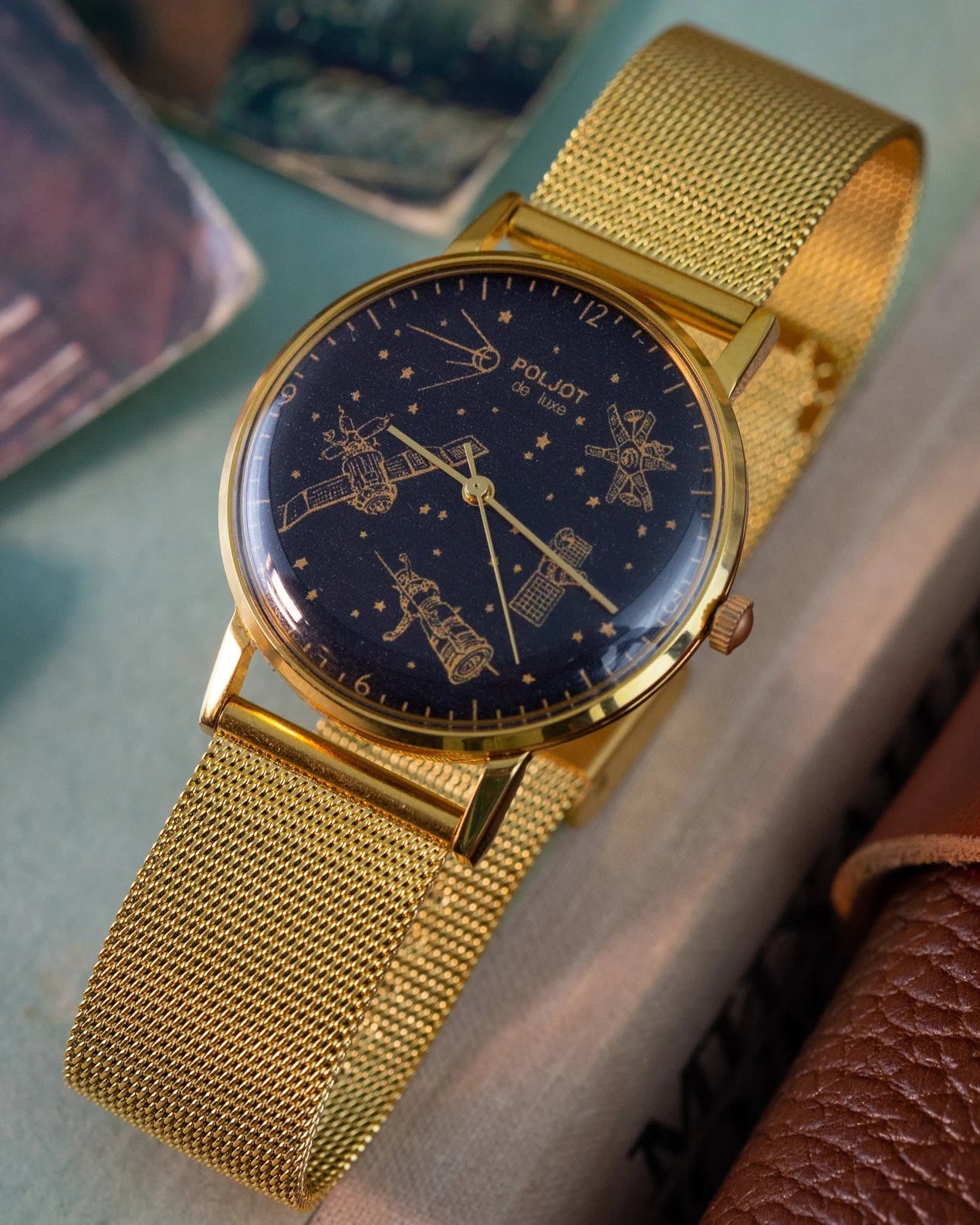 Vintage "Poljot De Luxe Space" Watch, Soviet Slim Watch - VintageDuMarko