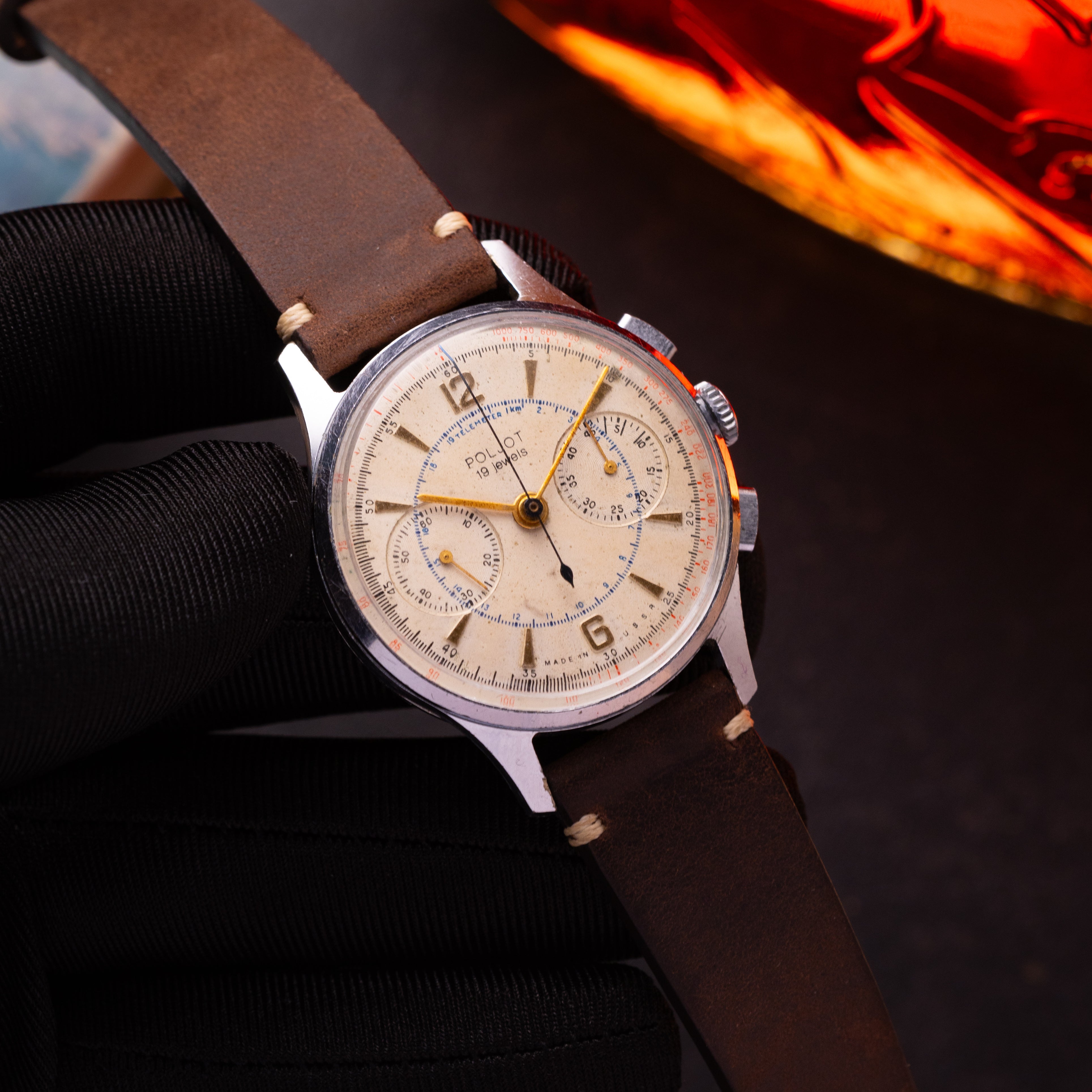 Vintage Poljot Strela 3017 Chronograph - 1960’s Military Watch - VintageDuMarko