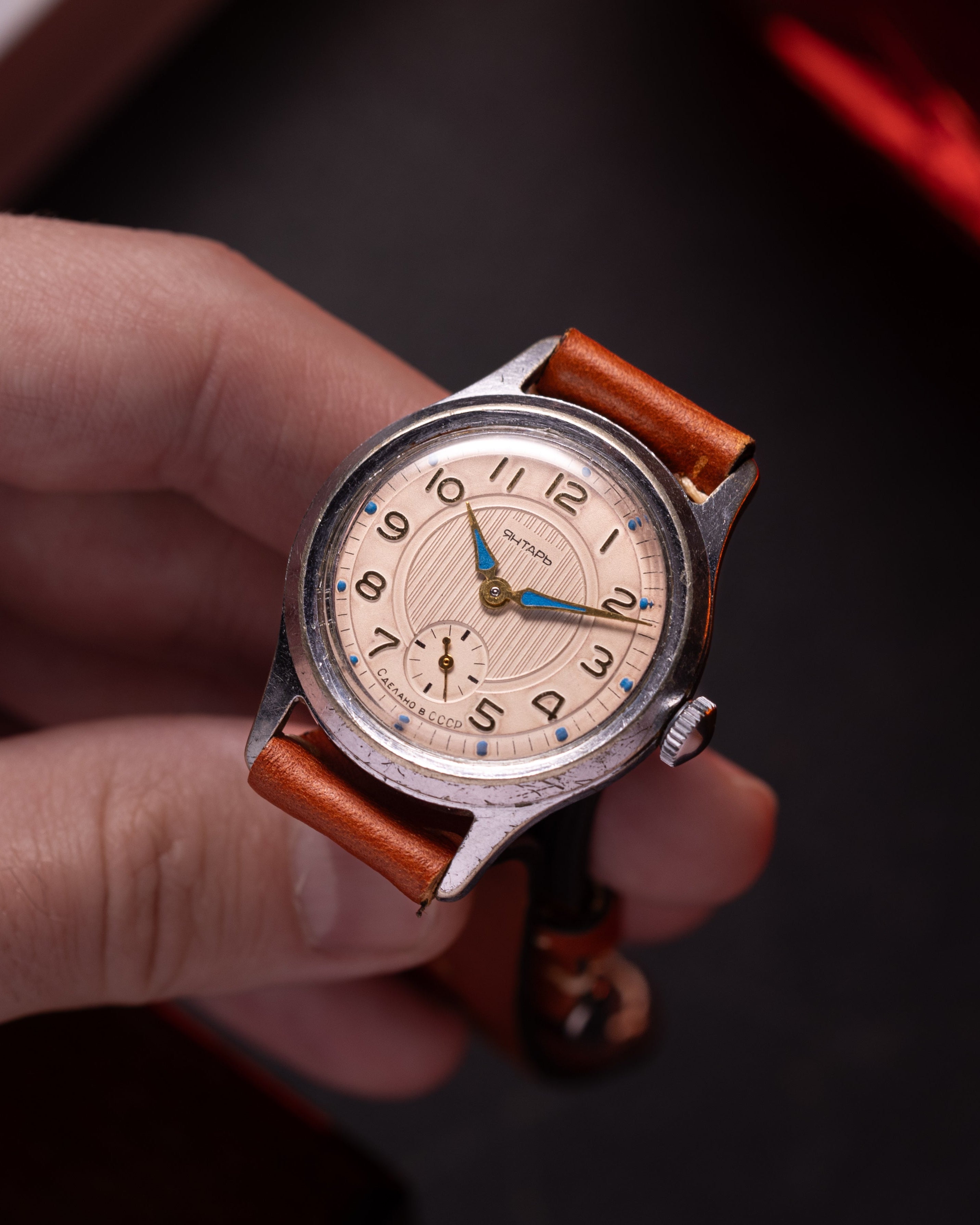 Vintage Rare Watch "Jantar (Yantar)", Original Authentic Military Soviet Mechanical USSR Watch - VintageDuMarko