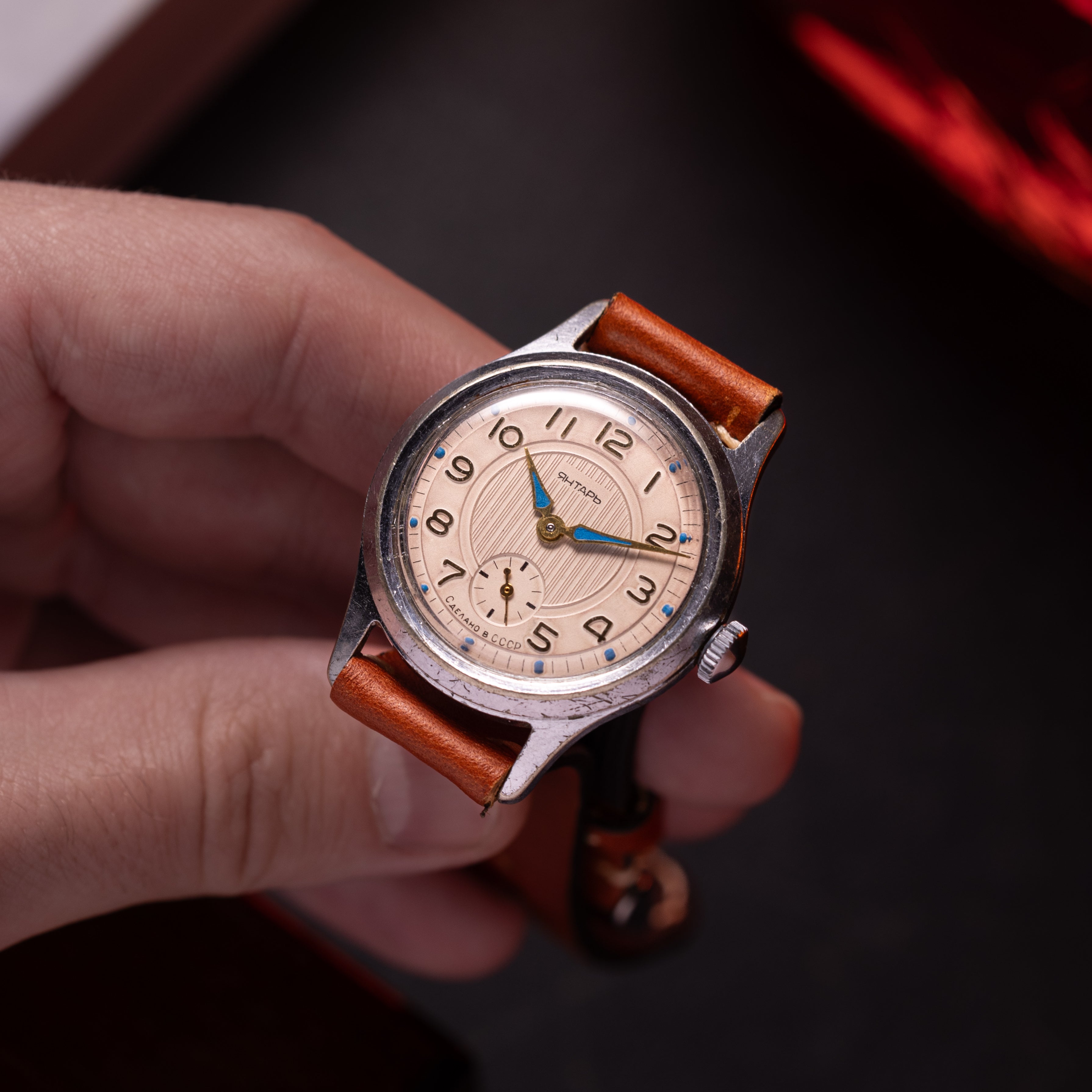 Vintage Rare Watch "Jantar (Yantar)", Original Authentic Military Soviet Mechanical USSR Watch - VintageDuMarko