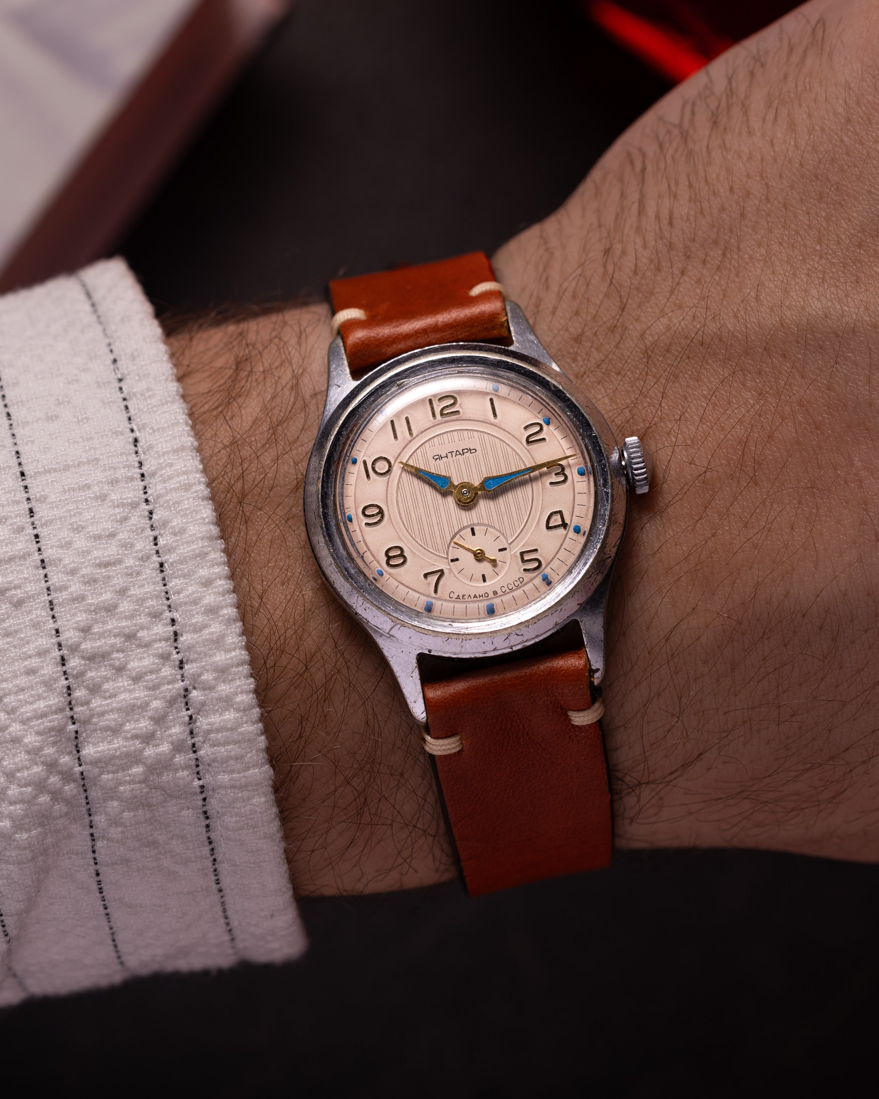 Vintage Rare Watch "Jantar (Yantar)", Original Authentic Military Soviet Mechanical USSR Watch - VintageDuMarko