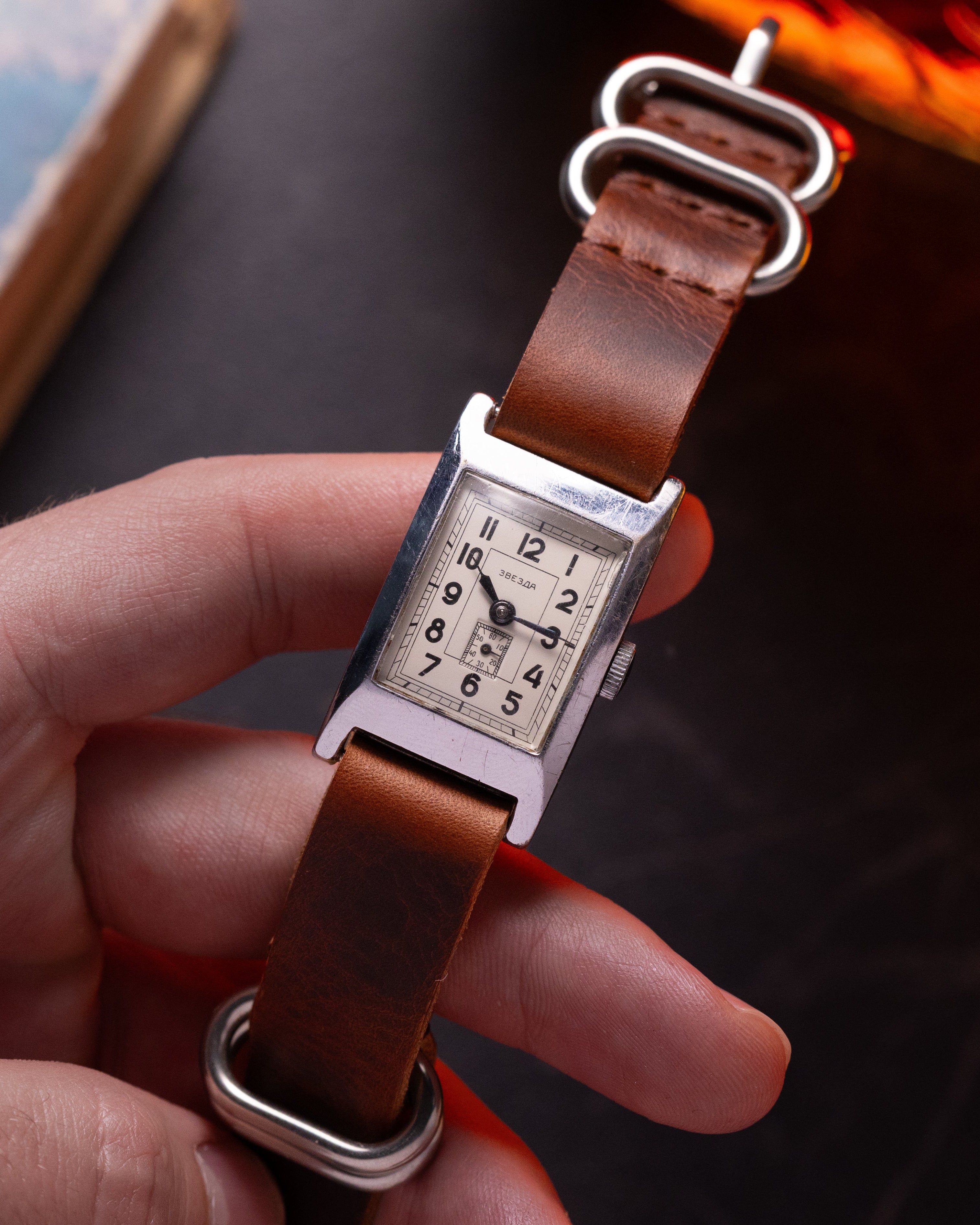Vintage Rare Watch "Zvezda" Cartier Style Watch - Watch for Men and Women - VintageDuMarko
