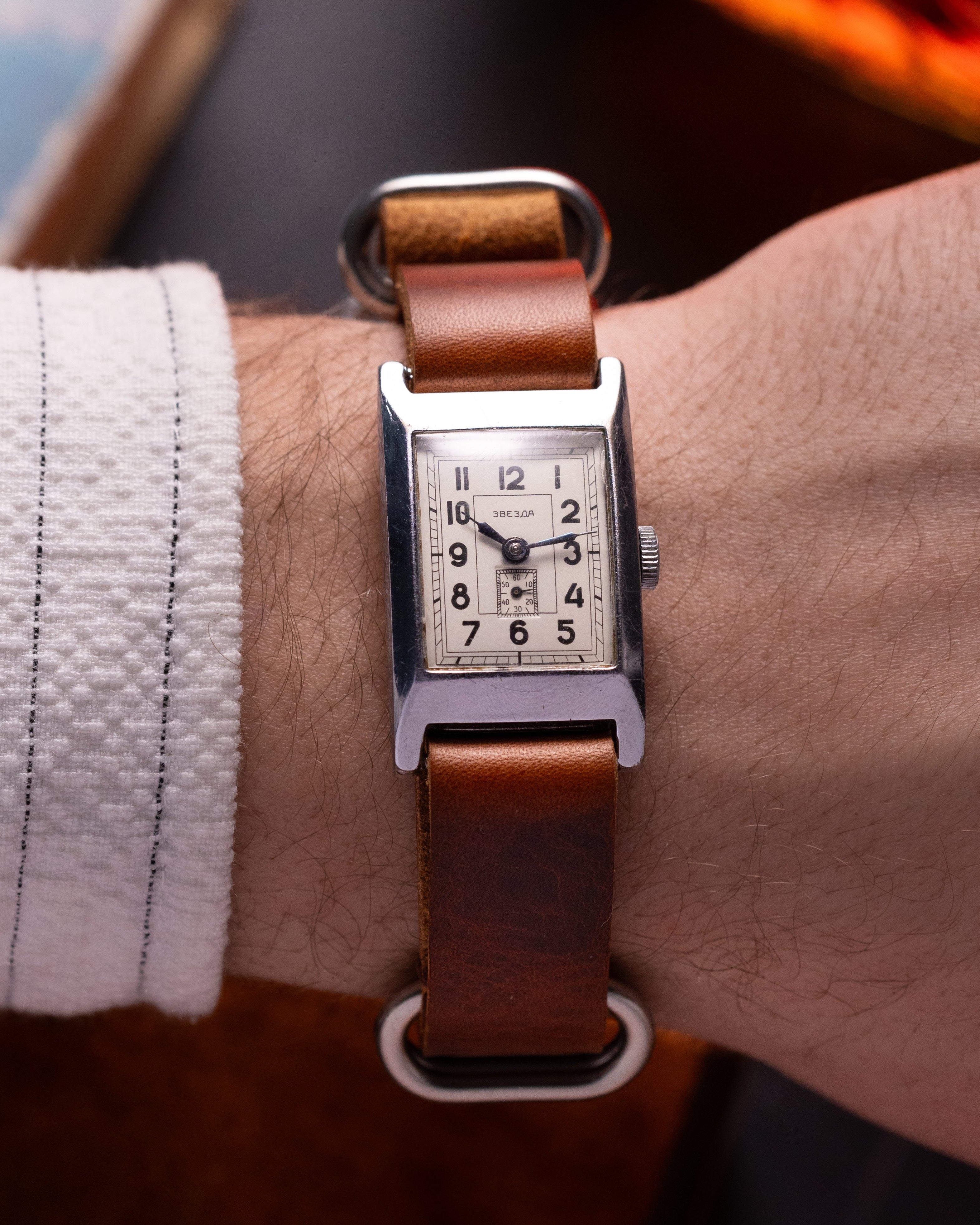 Vintage Rare Watch "Zvezda" Cartier Style Watch - Watch for Men and Women - VintageDuMarko
