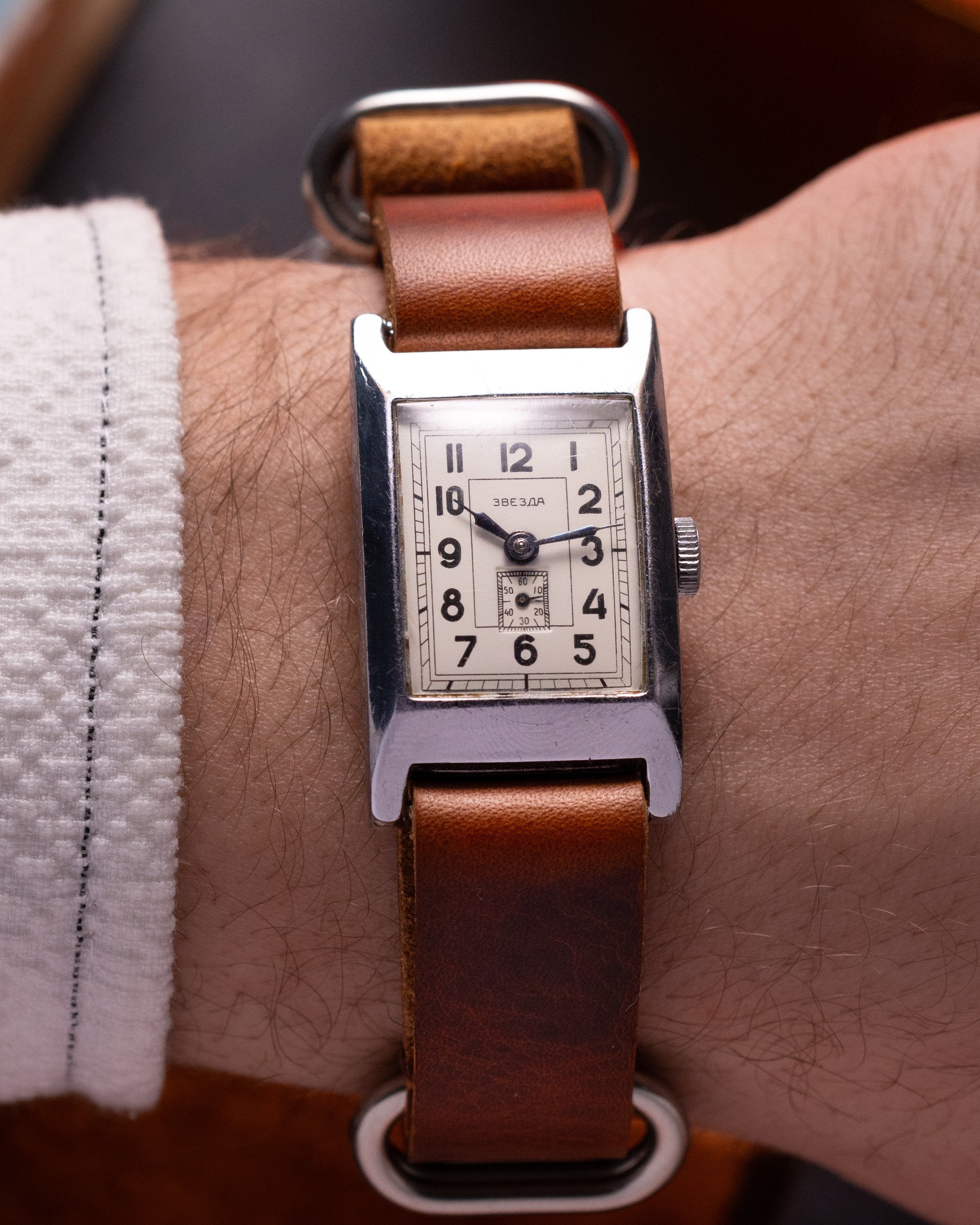 Vintage Rare Watch "Zvezda" Cartier Style Watch - Watch for Men and Women - VintageDuMarko