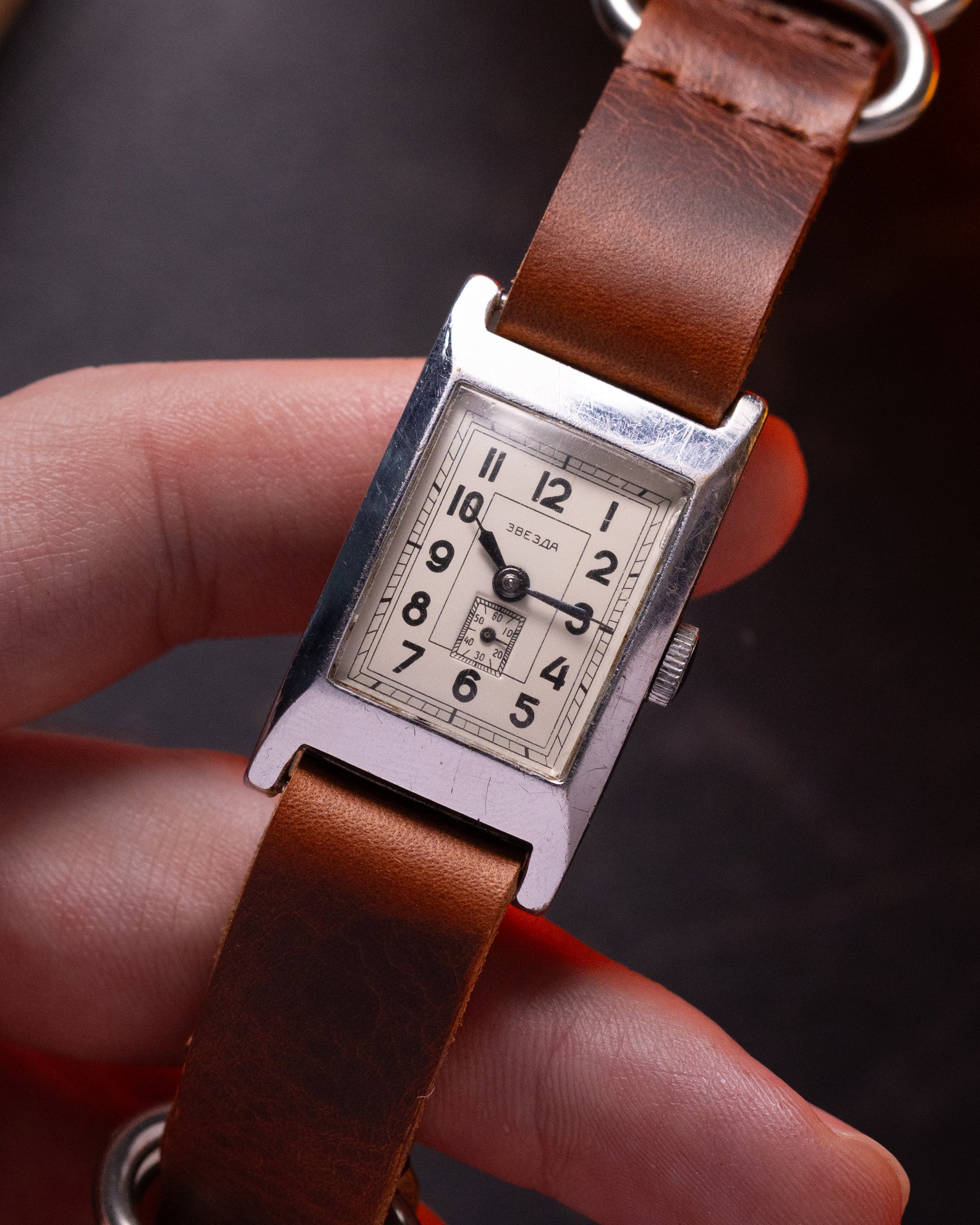 Vintage Rare Watch "Zvezda" Cartier Style Watch - Watch for Men and Women - VintageDuMarko