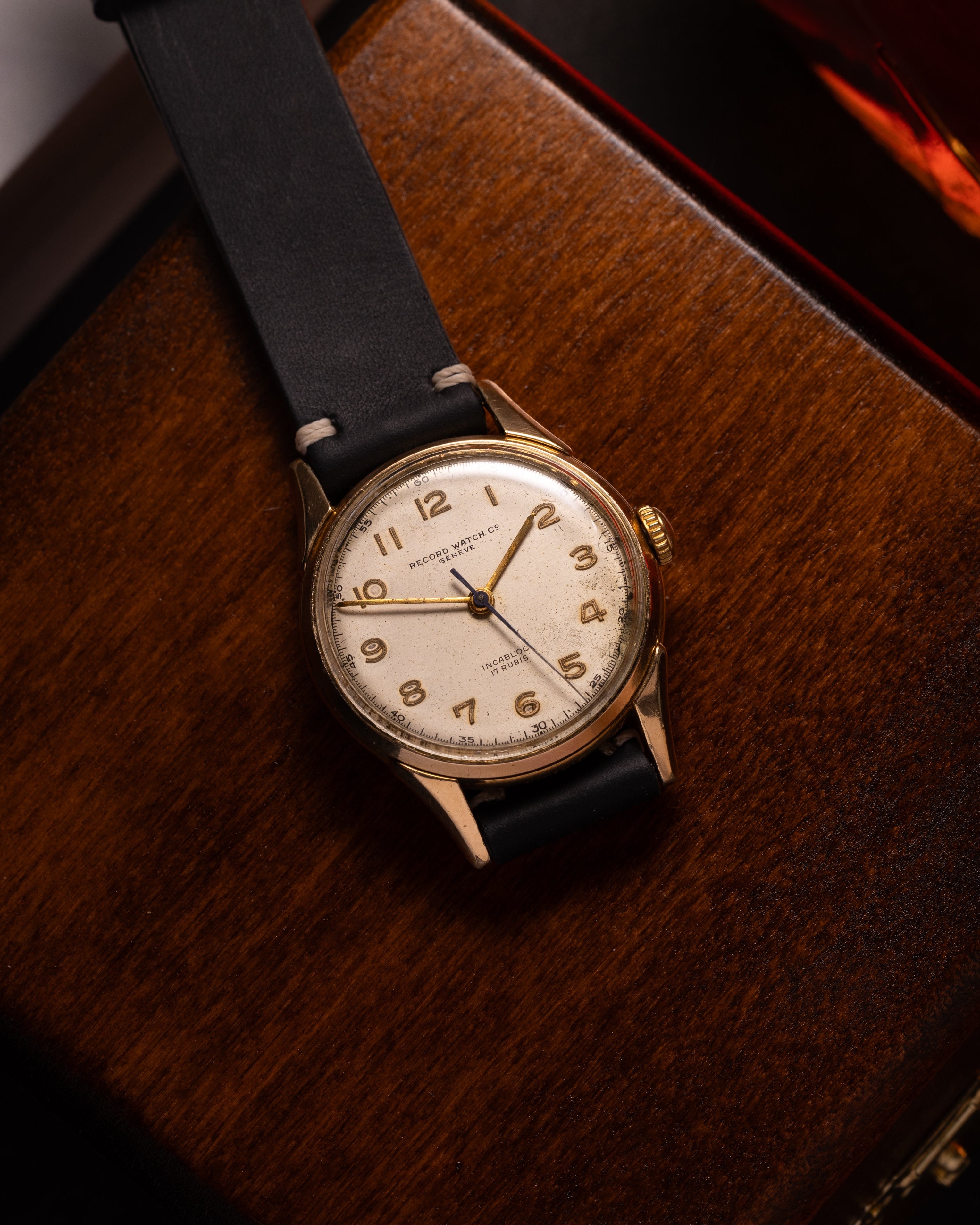 Vintage Record Watch Co Geneve WW2, Military Mens Watch - VintageDuMarko