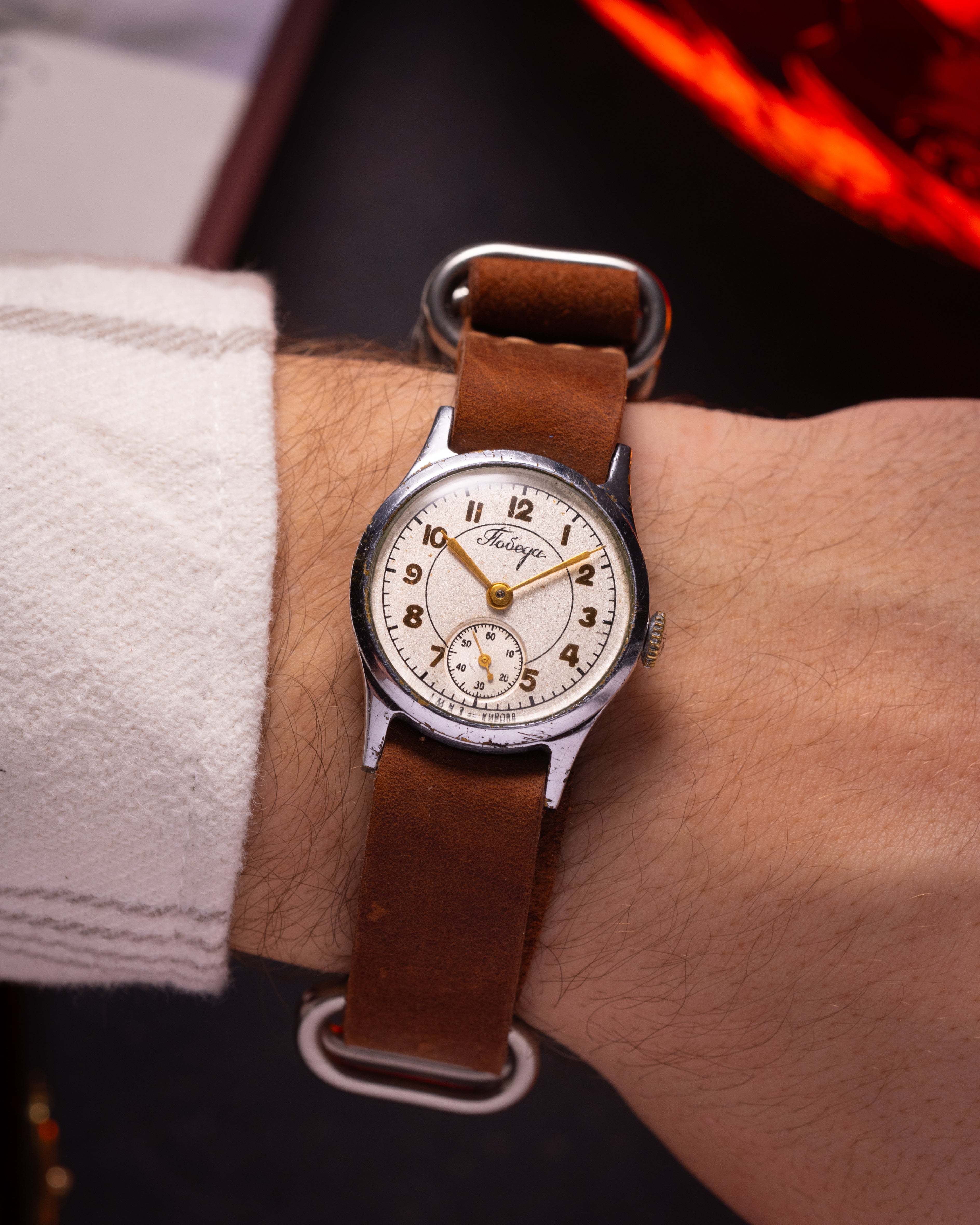 Vintage Soviet "Pobeda" Men's Mechanical Wrist Watch, - VintageDuMarko