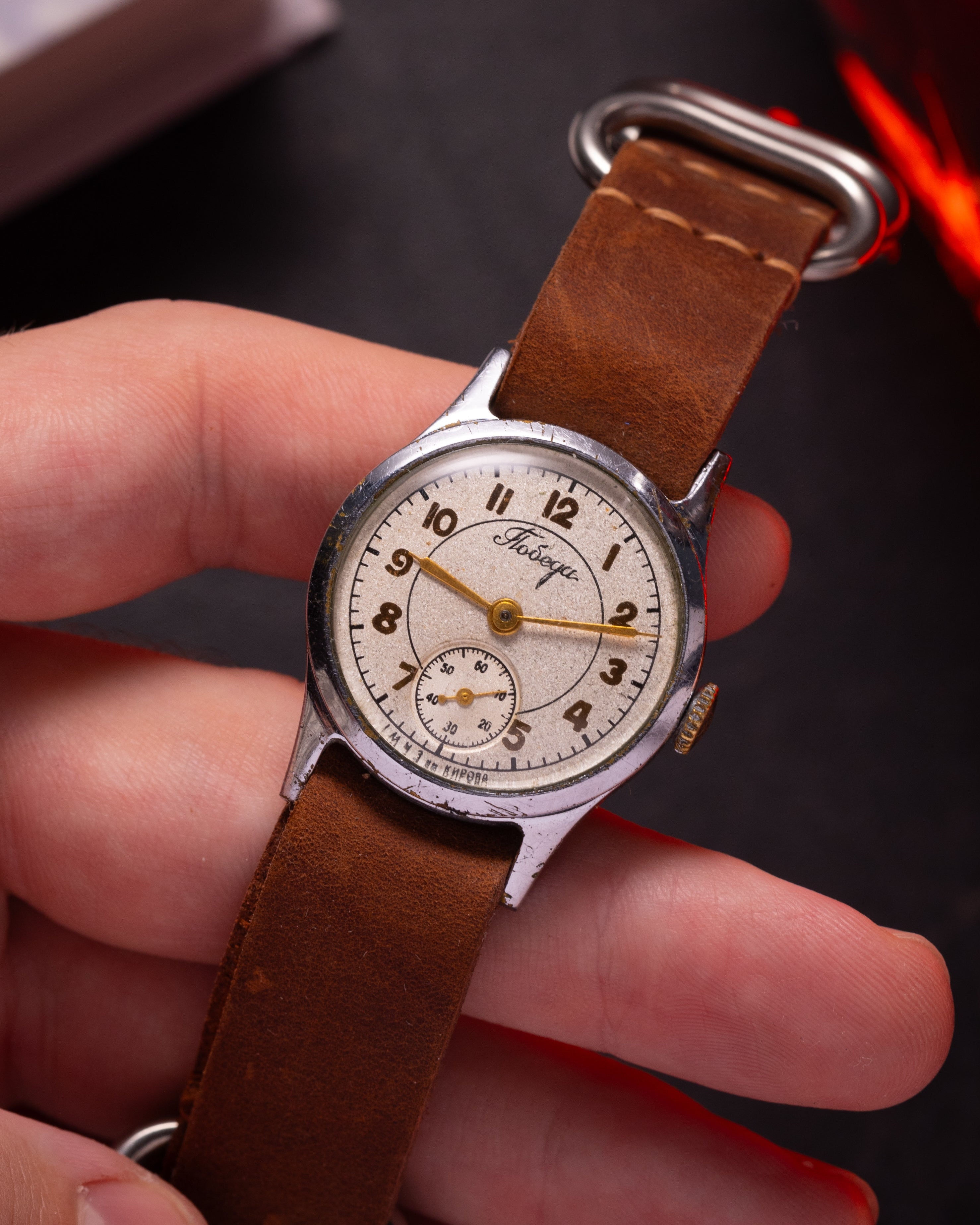 Vintage Soviet "Pobeda" Men's Mechanical Wrist Watch, - VintageDuMarko