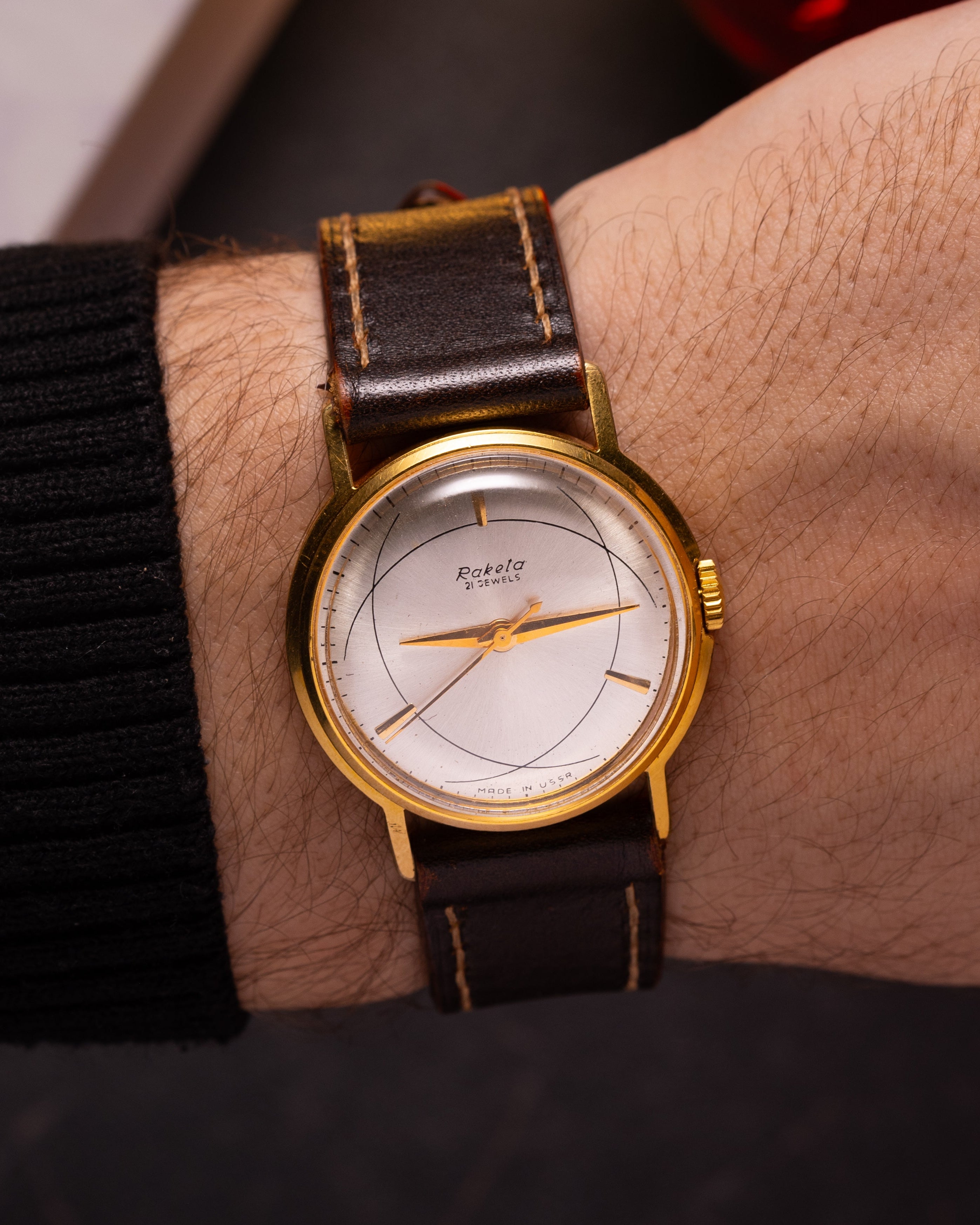 Vintage Soviet "Raketa Atom" Men's Watch, Rare Mechanical Original Watch - VintageDuMarko