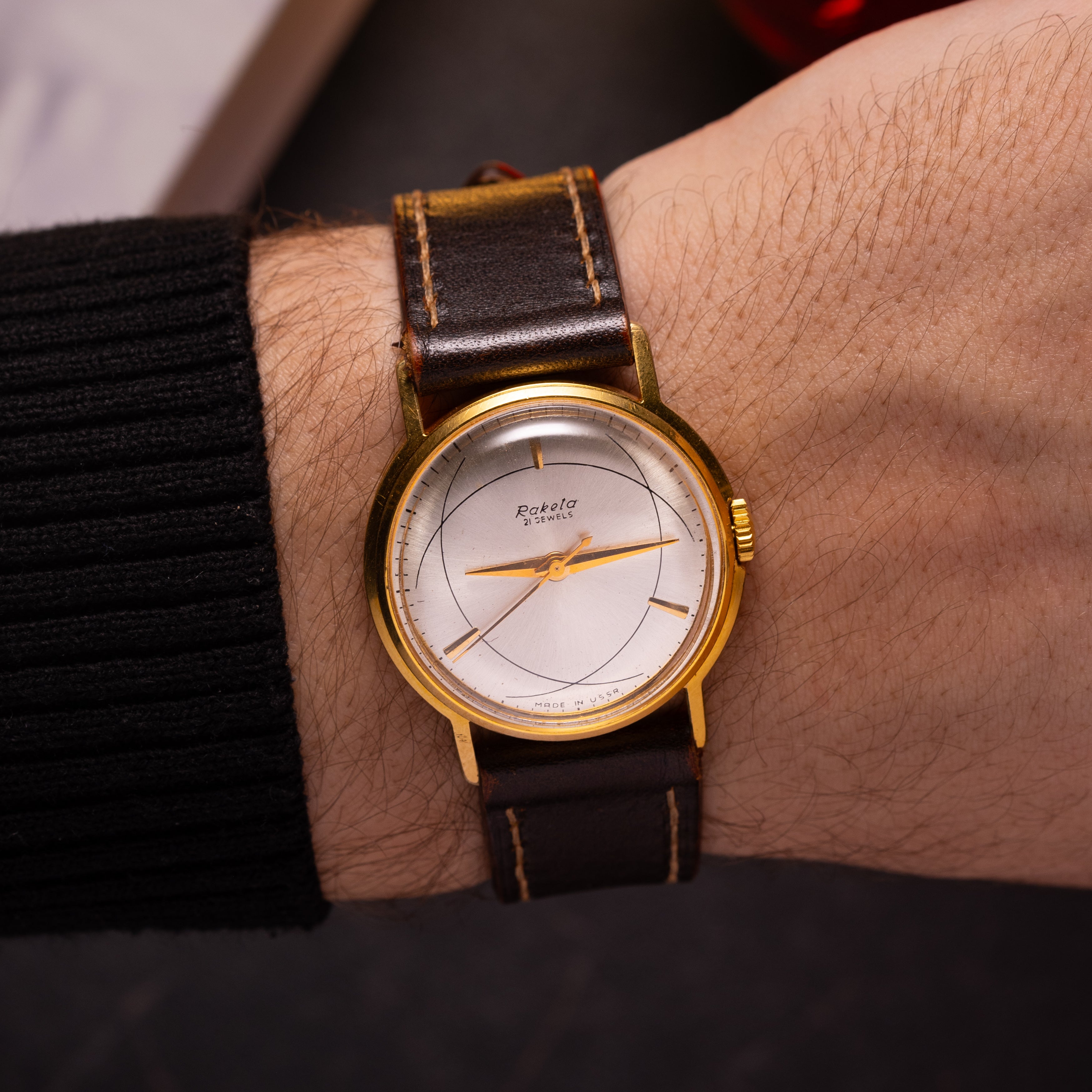 Vintage Soviet "Raketa Atom" Men's Watch, Rare Mechanical Original Watch - VintageDuMarko