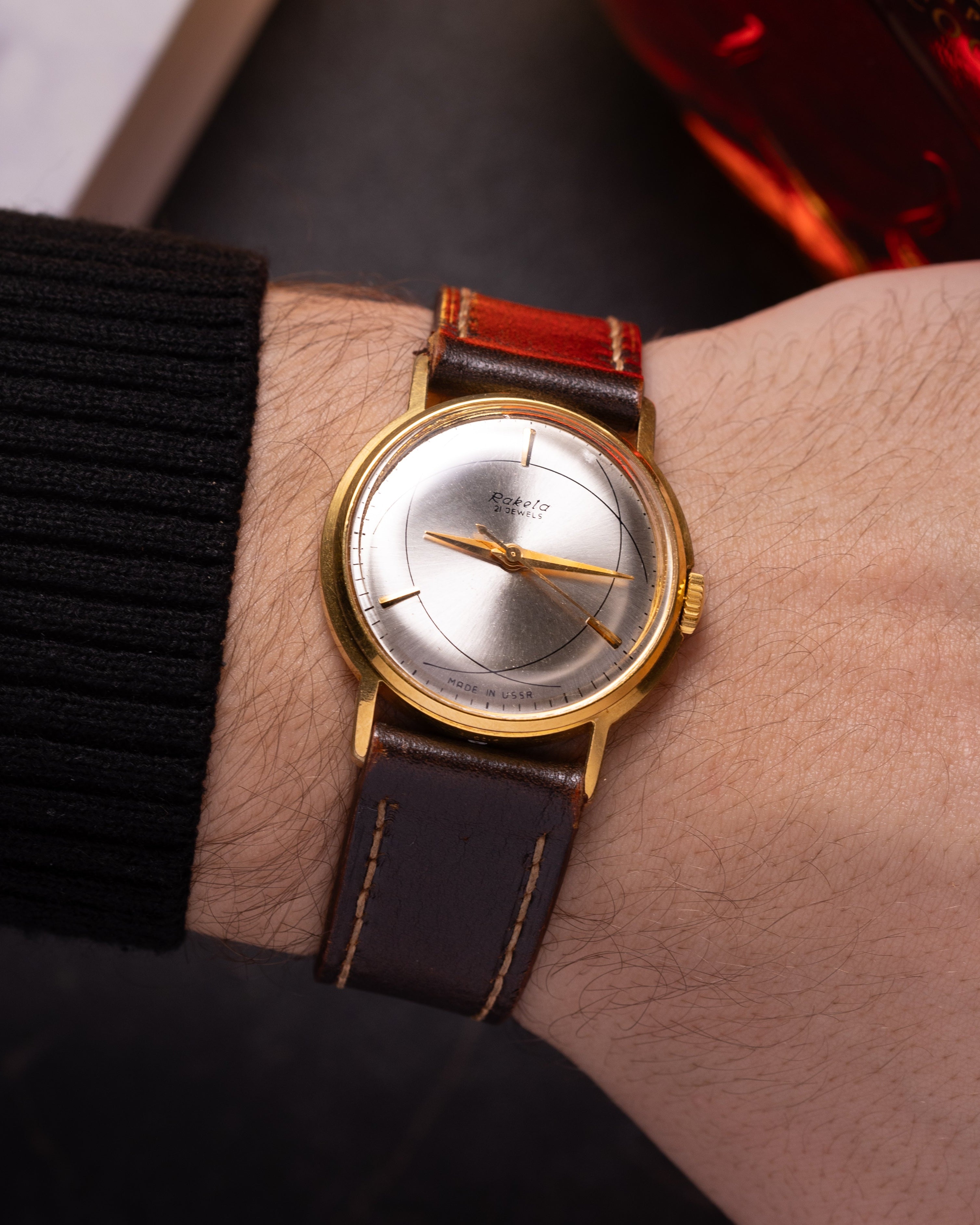 Vintage Soviet "Raketa Atom" Men's Watch, Rare Mechanical Original Watch - VintageDuMarko