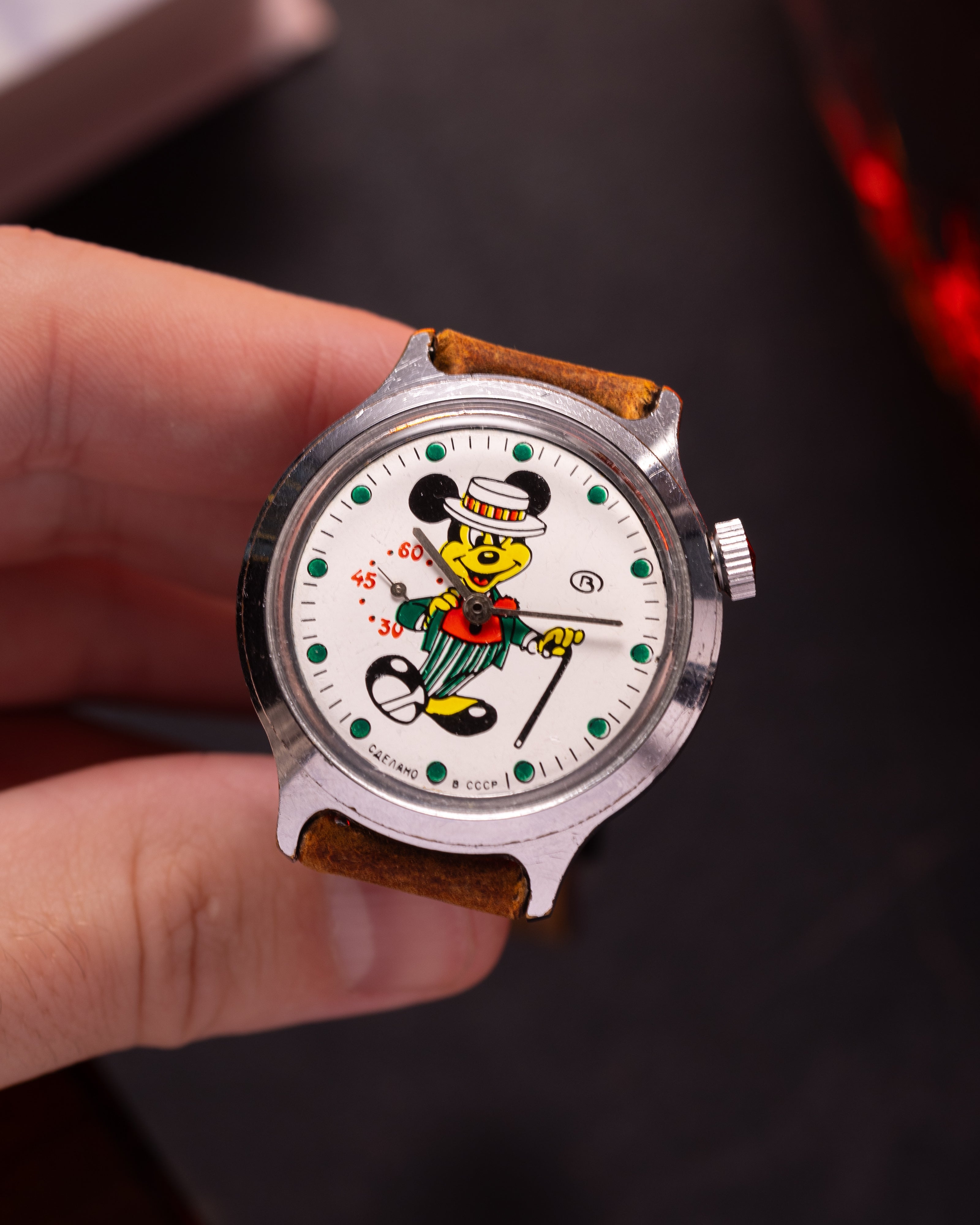Vintage Soviet "Wostok (Vostok) Mickey Mouse" Cartoon Watch for Collection - VintageDuMarko