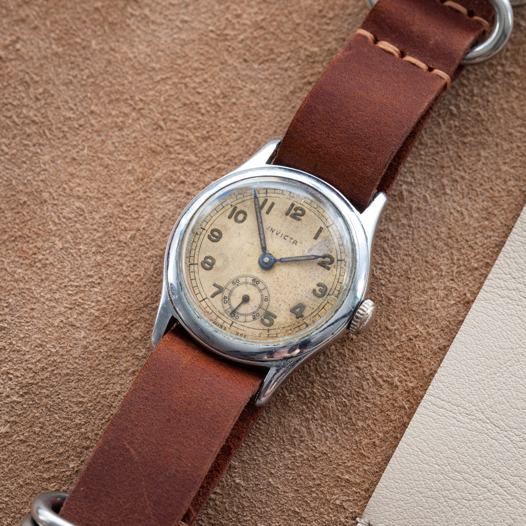 Vintage Swiss Military Watch "Invicta" - VintageDuMarko