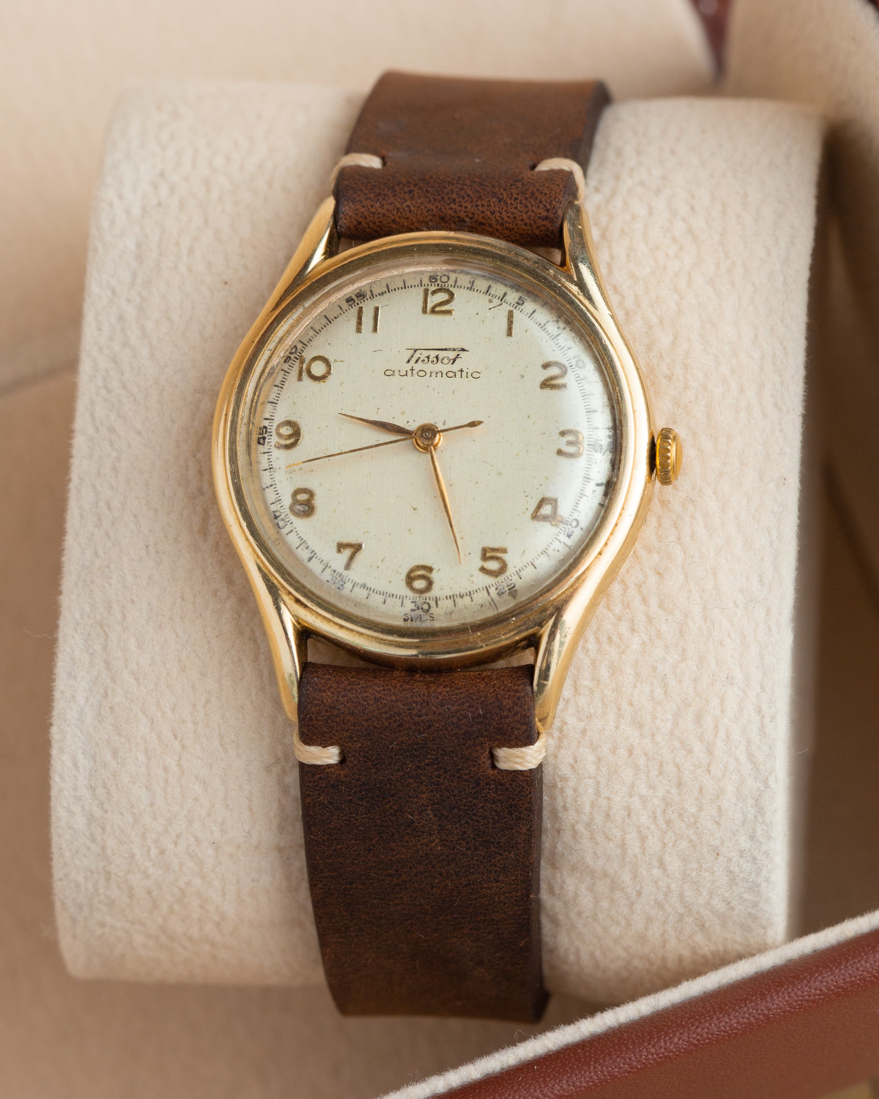 Vintage "Tissot Bamper" Automatic Watch, 14K Gold Plated, Swiss Men's Watch - VintageDuMarko