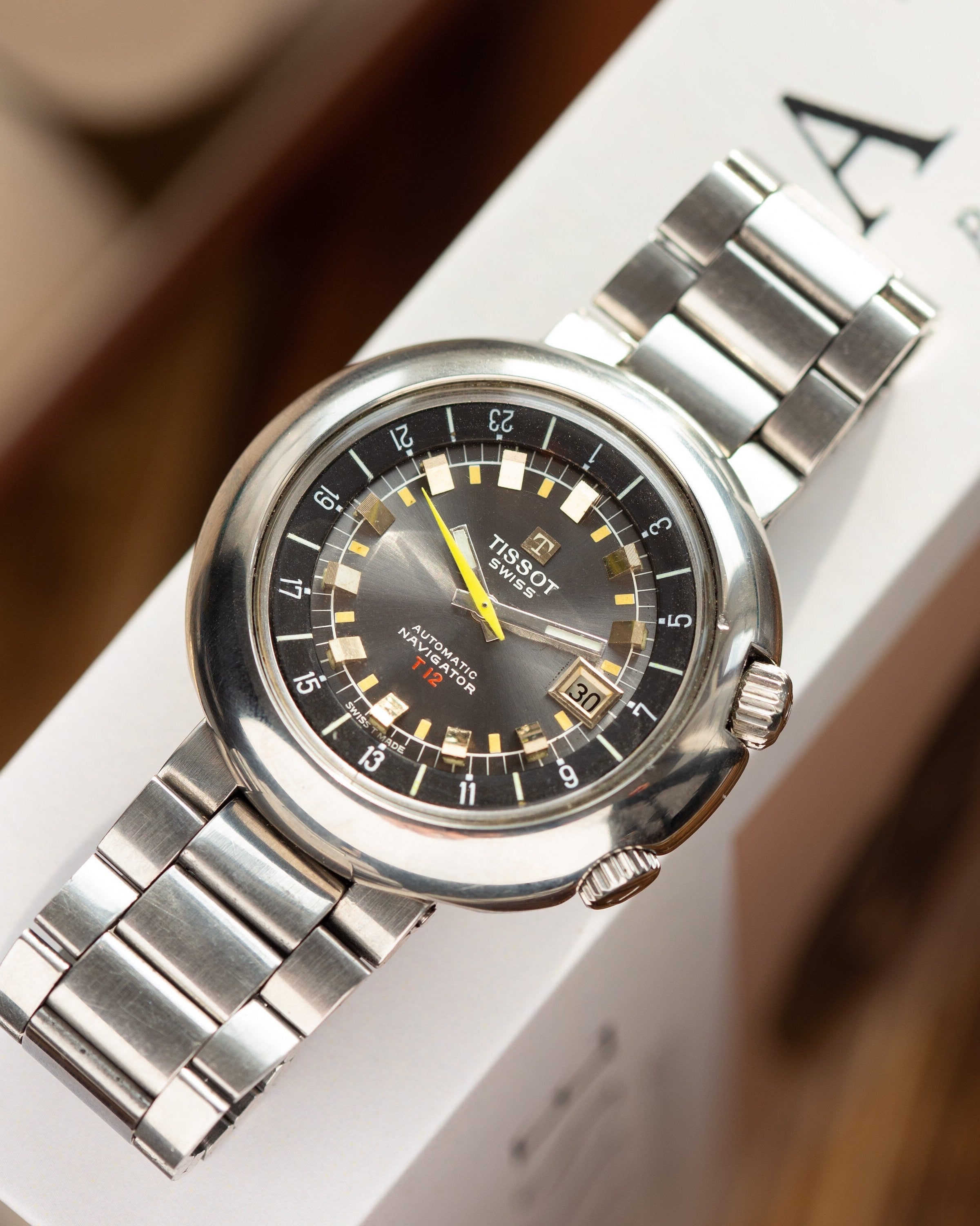 Vintage Tissot Navigator T12 24 hours Swiss Watch - VintageDuMarko