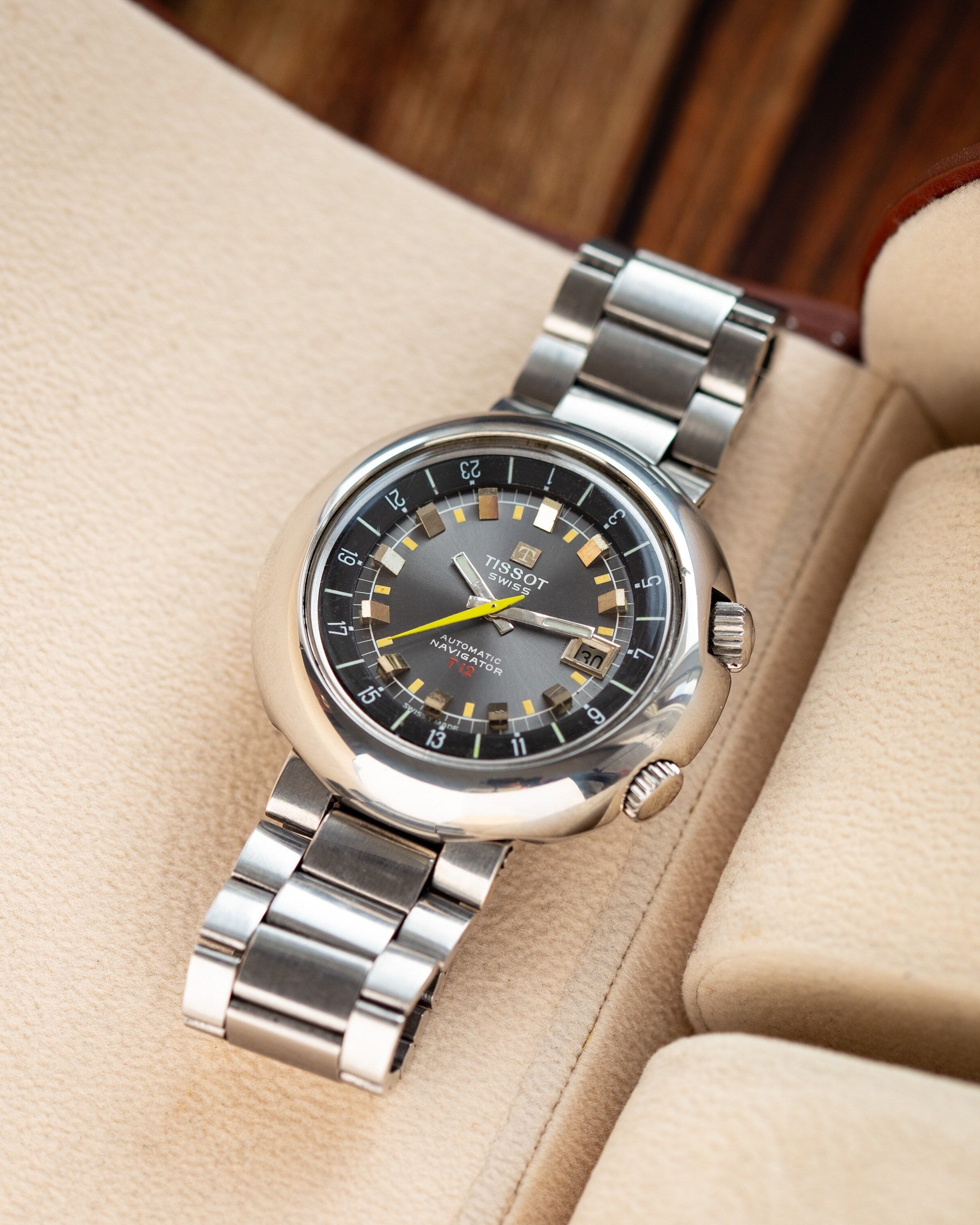 Vintage Tissot Navigator T12 24 hours Swiss Watch - VintageDuMarko