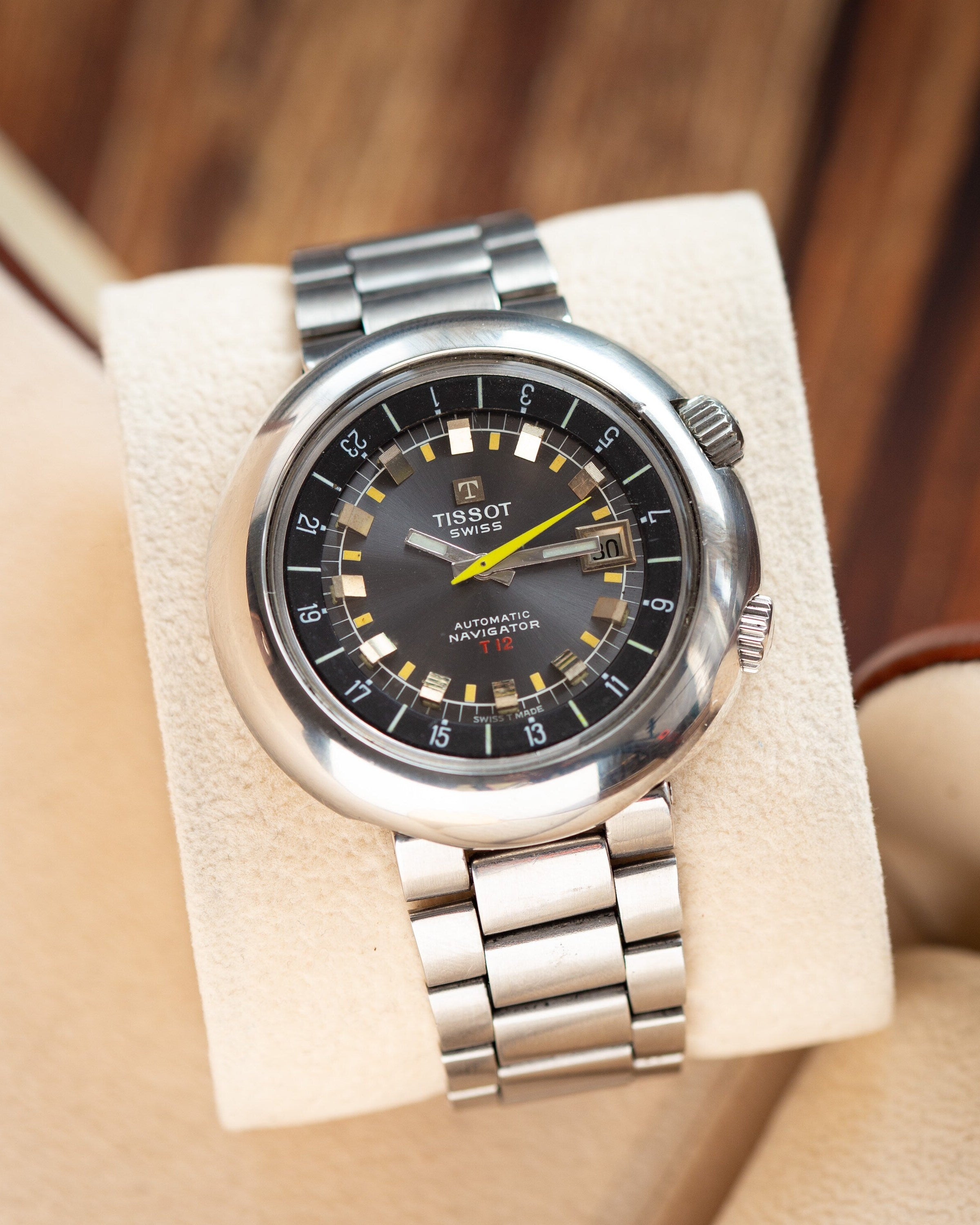 Vintage Tissot Navigator T12 24 hours Swiss Watch - VintageDuMarko