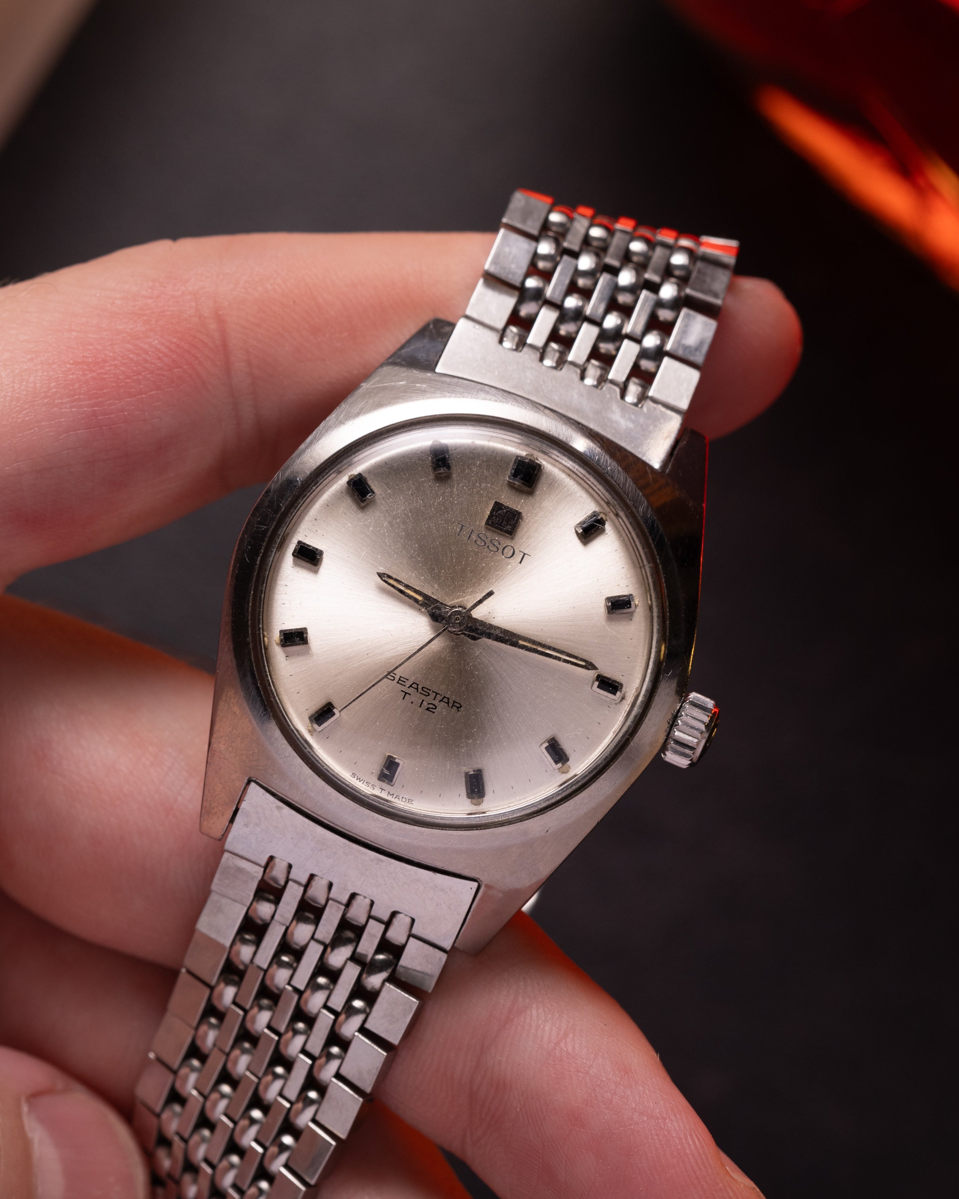 Vintage TISSOT Seastar T12, Beads Of Rice Strap - VintageDuMarko