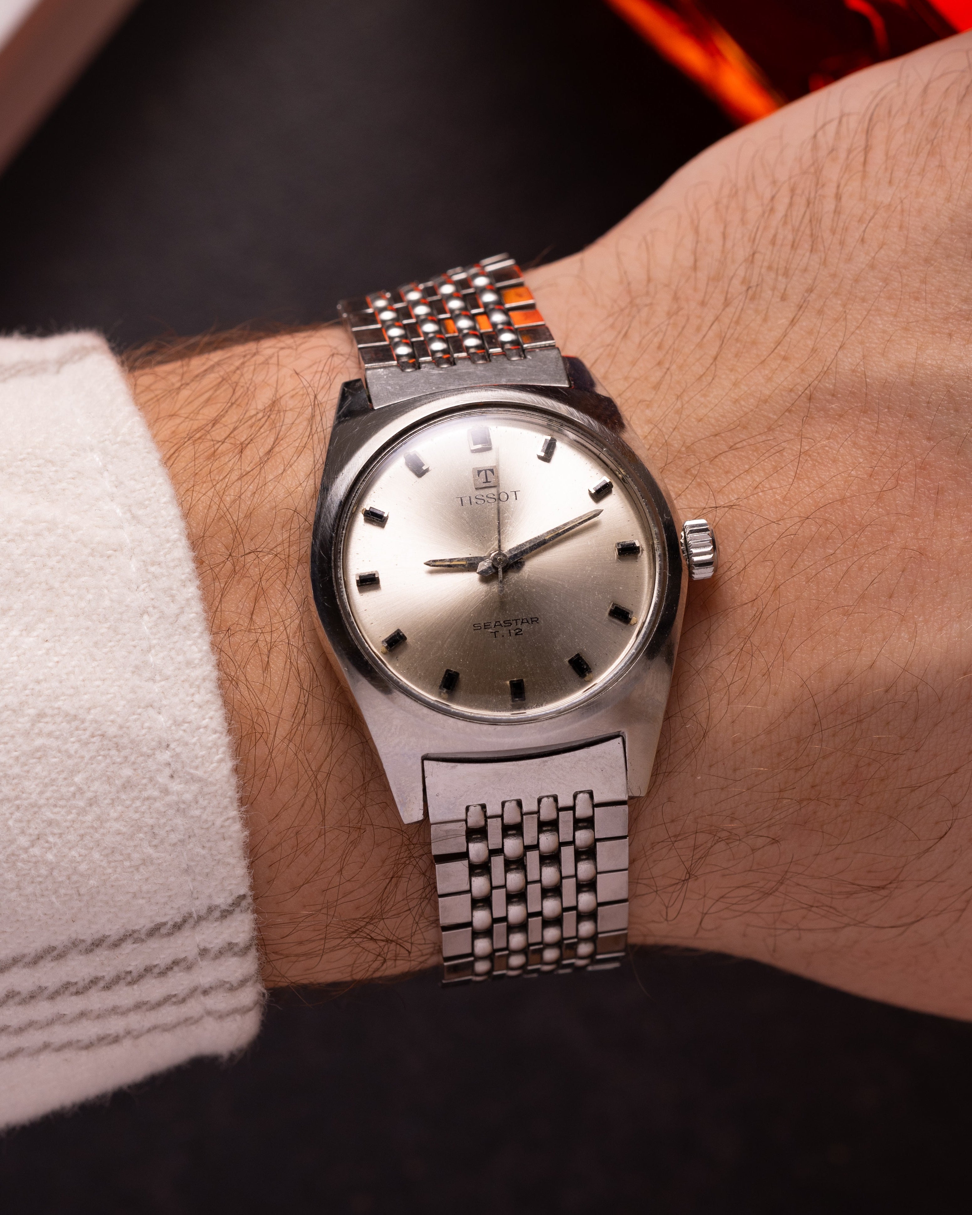 Vintage TISSOT Seastar T12, Beads Of Rice Strap - VintageDuMarko