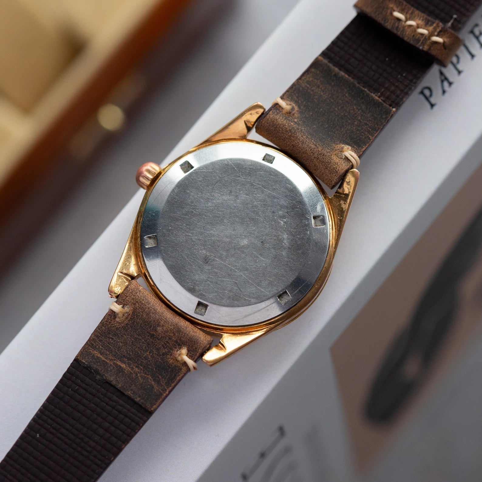 Vintage Watch "Buren", Swiss Automatic Gold Plated Watch - VintageDuMarko