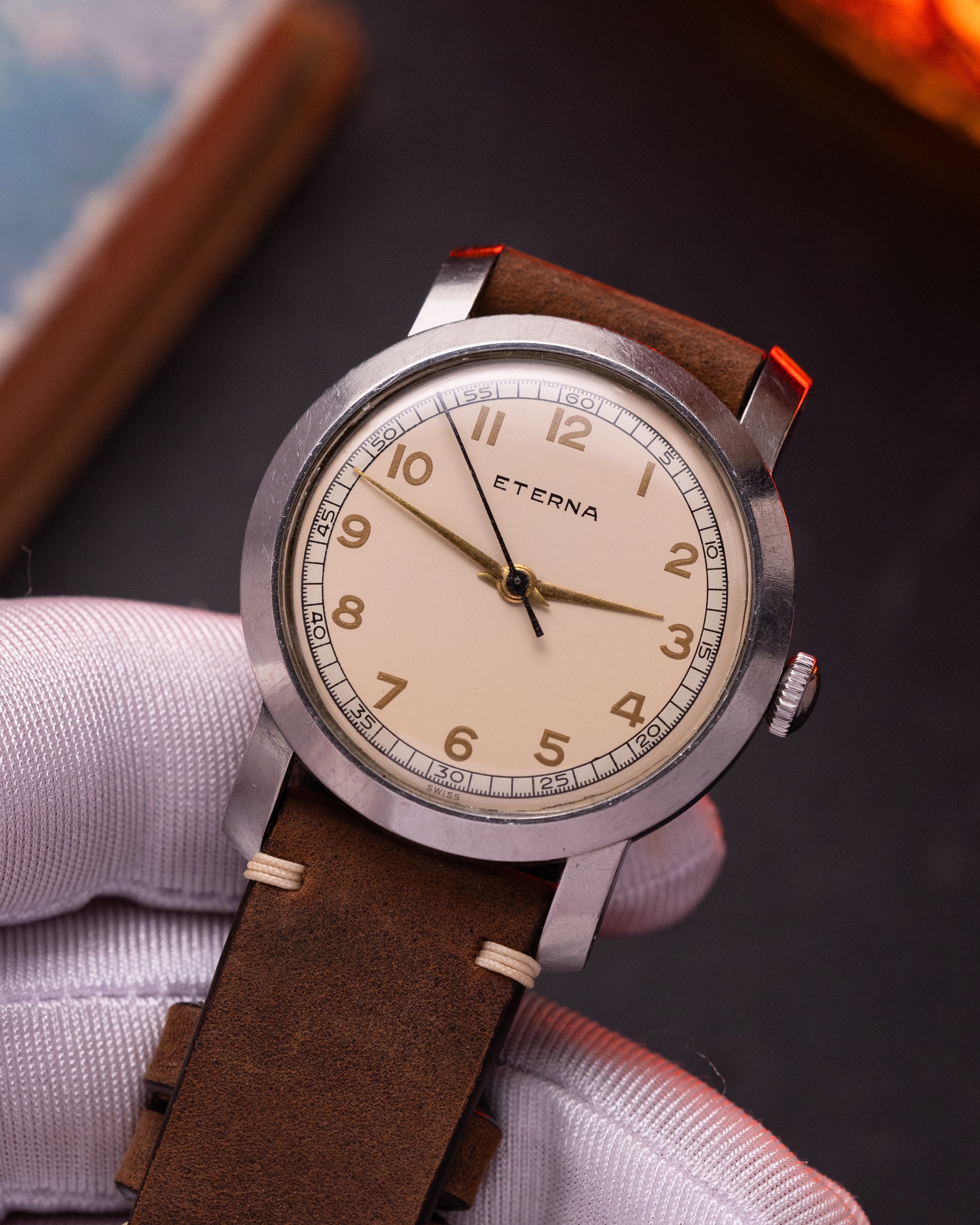 Vintage watch "ETERNA" Jumbo 38 mm, Cal. 852 from 1950's - VintageDuMarko