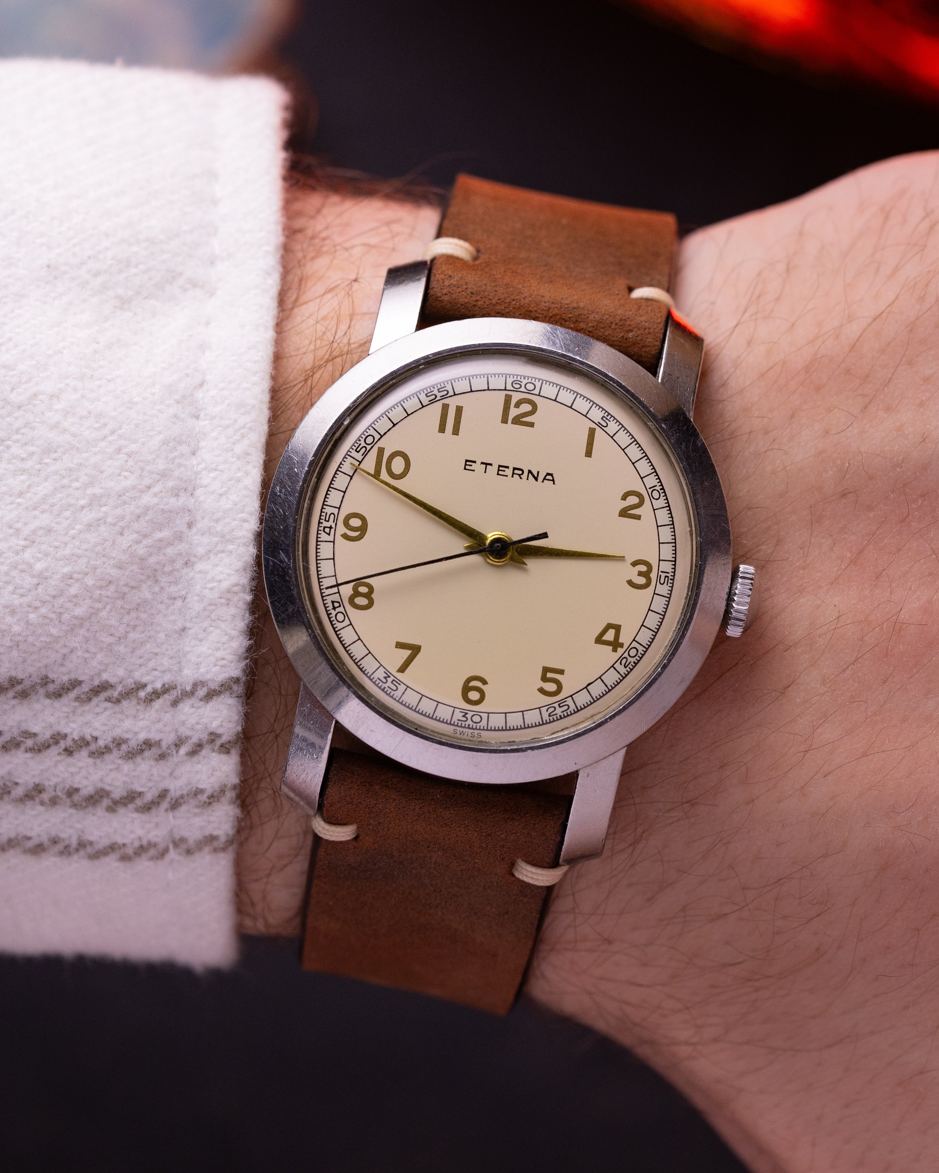 Vintage watch "ETERNA" Jumbo 38 mm, Cal. 852 from 1950's - VintageDuMarko