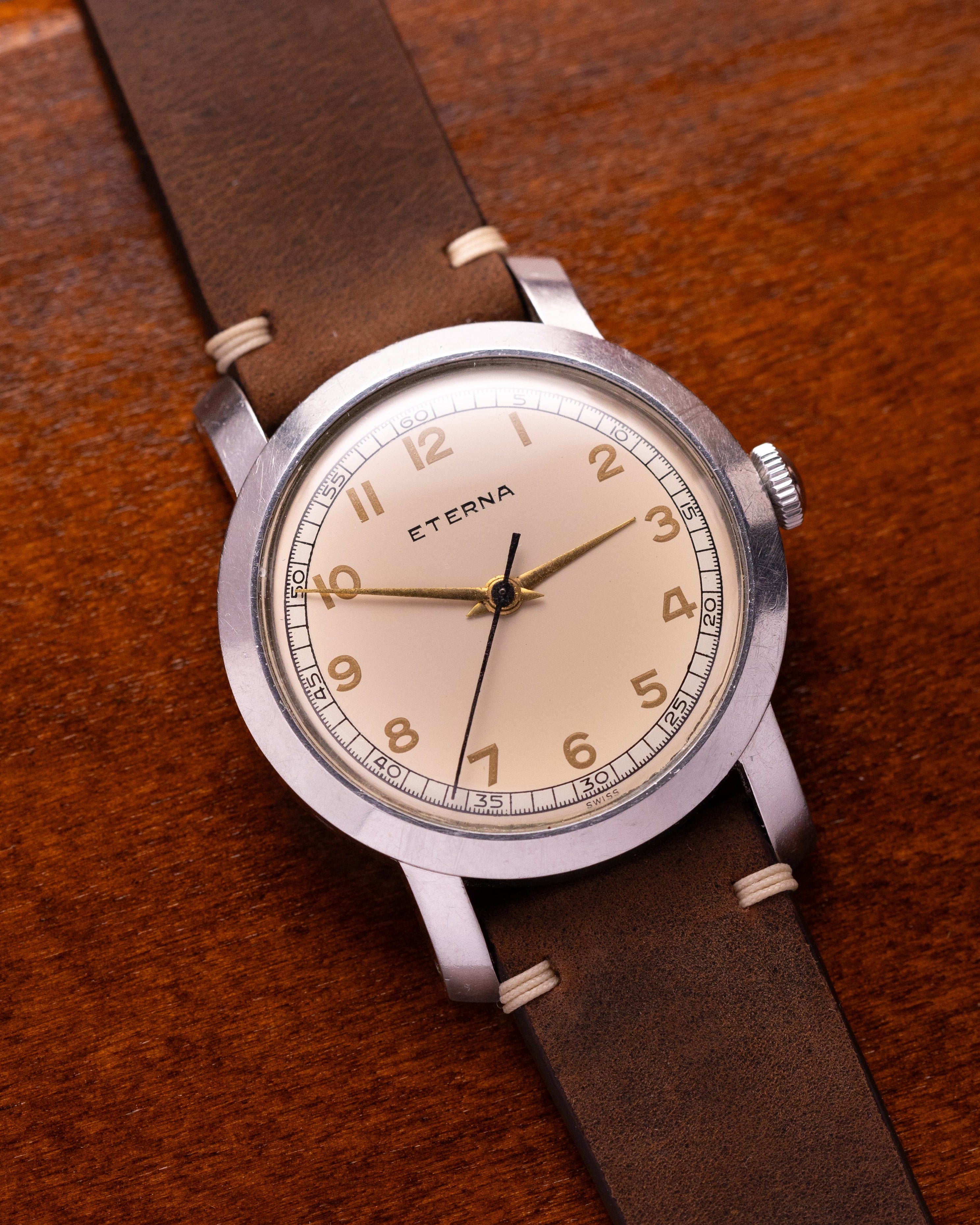 Vintage watch "ETERNA" Jumbo 38 mm, Cal. 852 from 1950's - VintageDuMarko