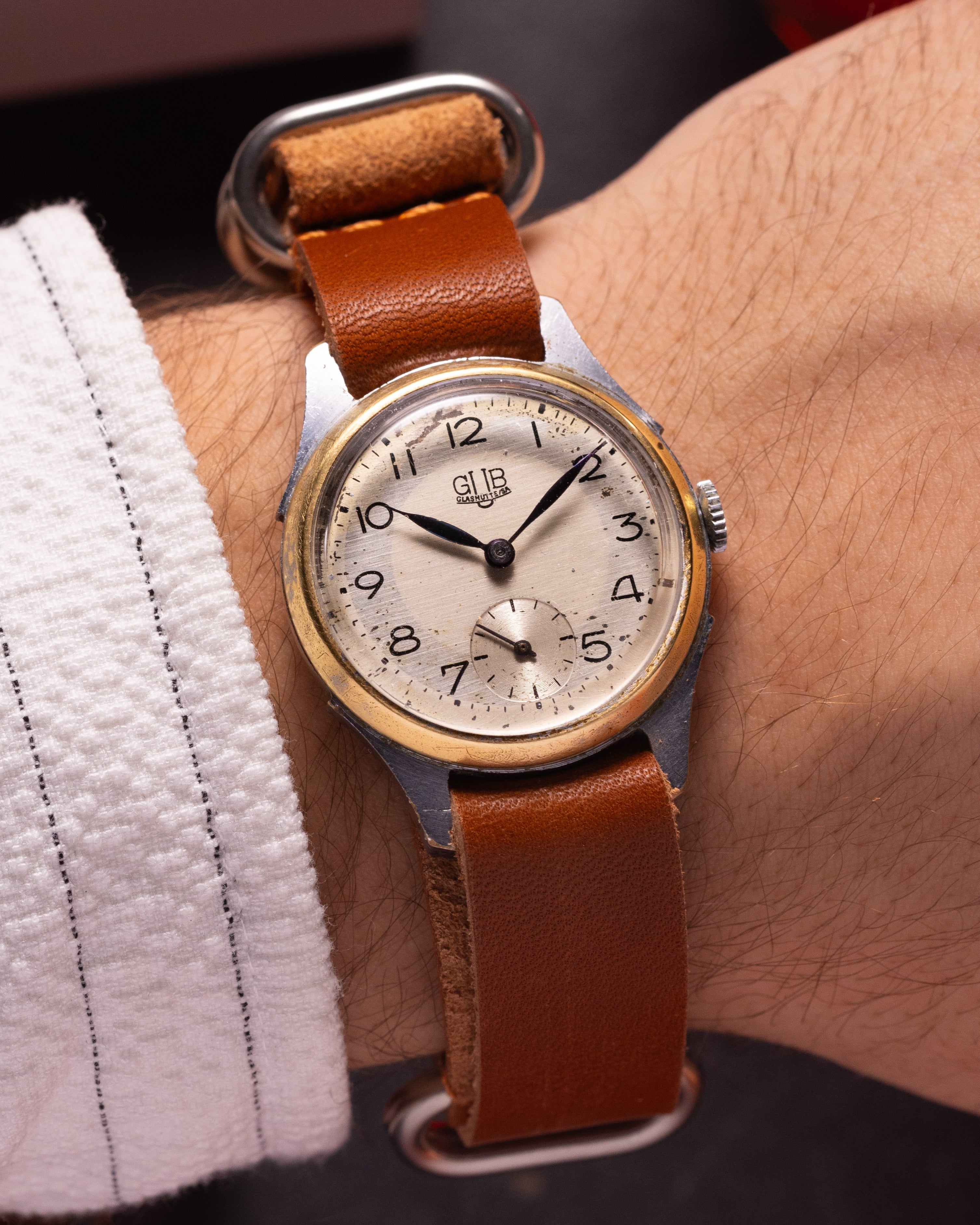 Vintage watch "GUB Glashutte Original", German Retro Watch - VintageDuMarko