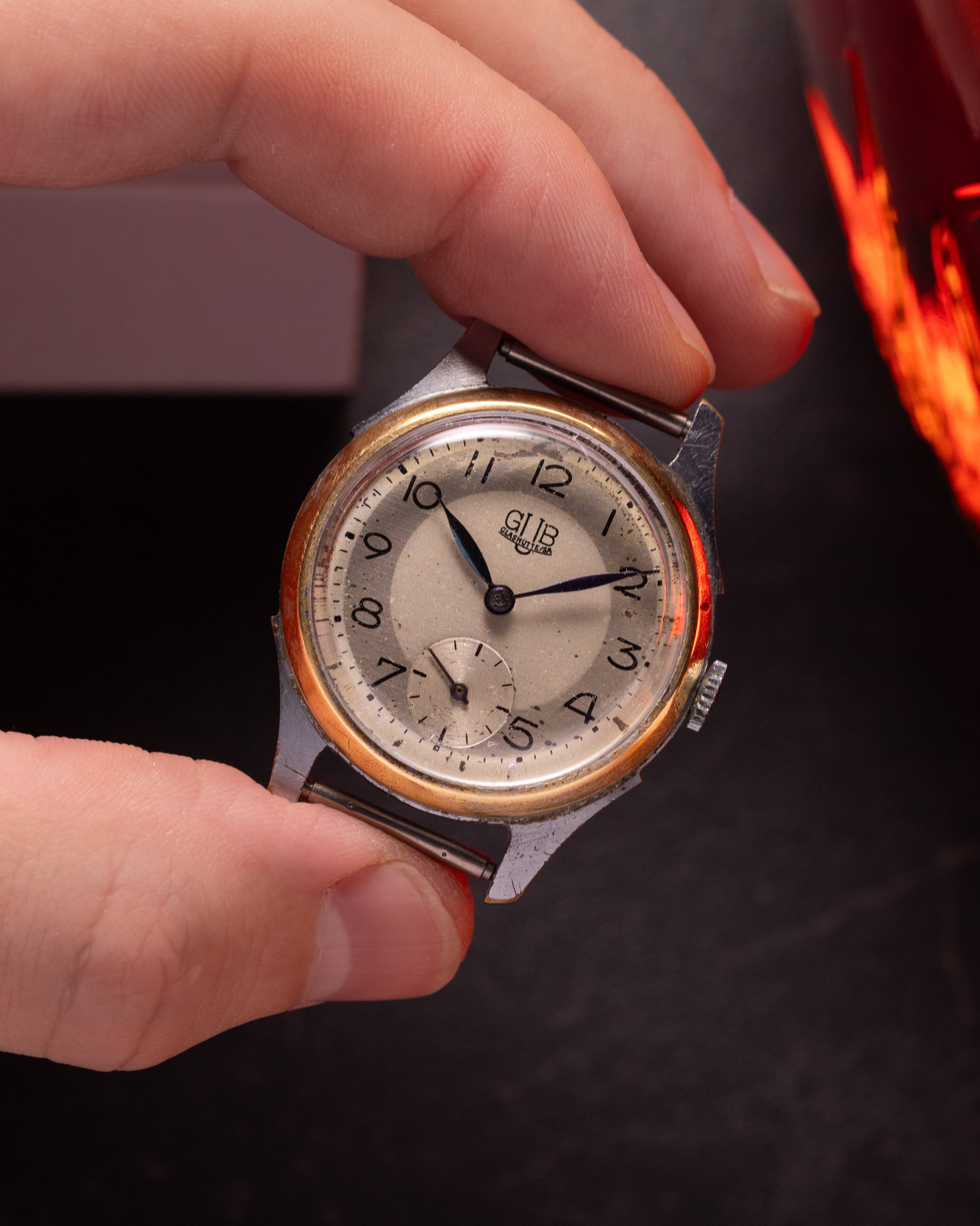 Vintage watch "GUB Glashutte Original", German Retro Watch - VintageDuMarko