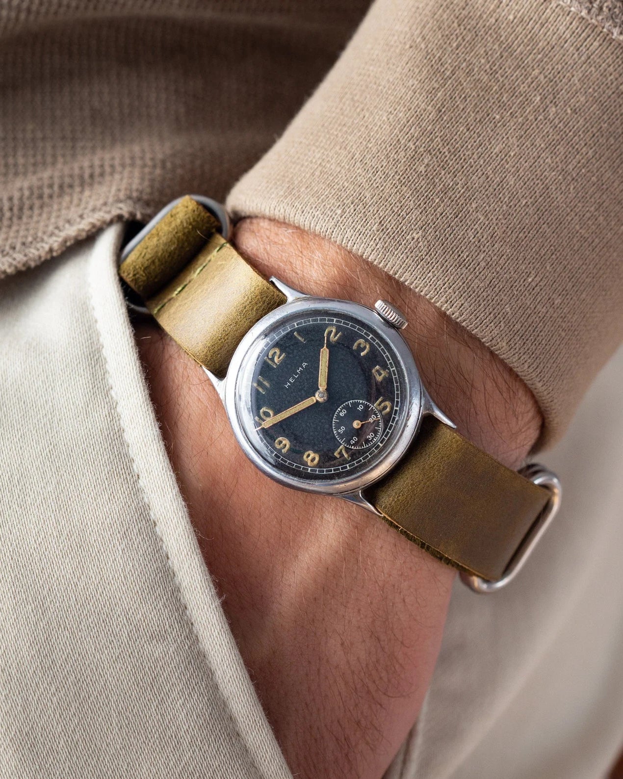 Vintage Watch "Helma DH", Swiss Military Watch - VintageDuMarko