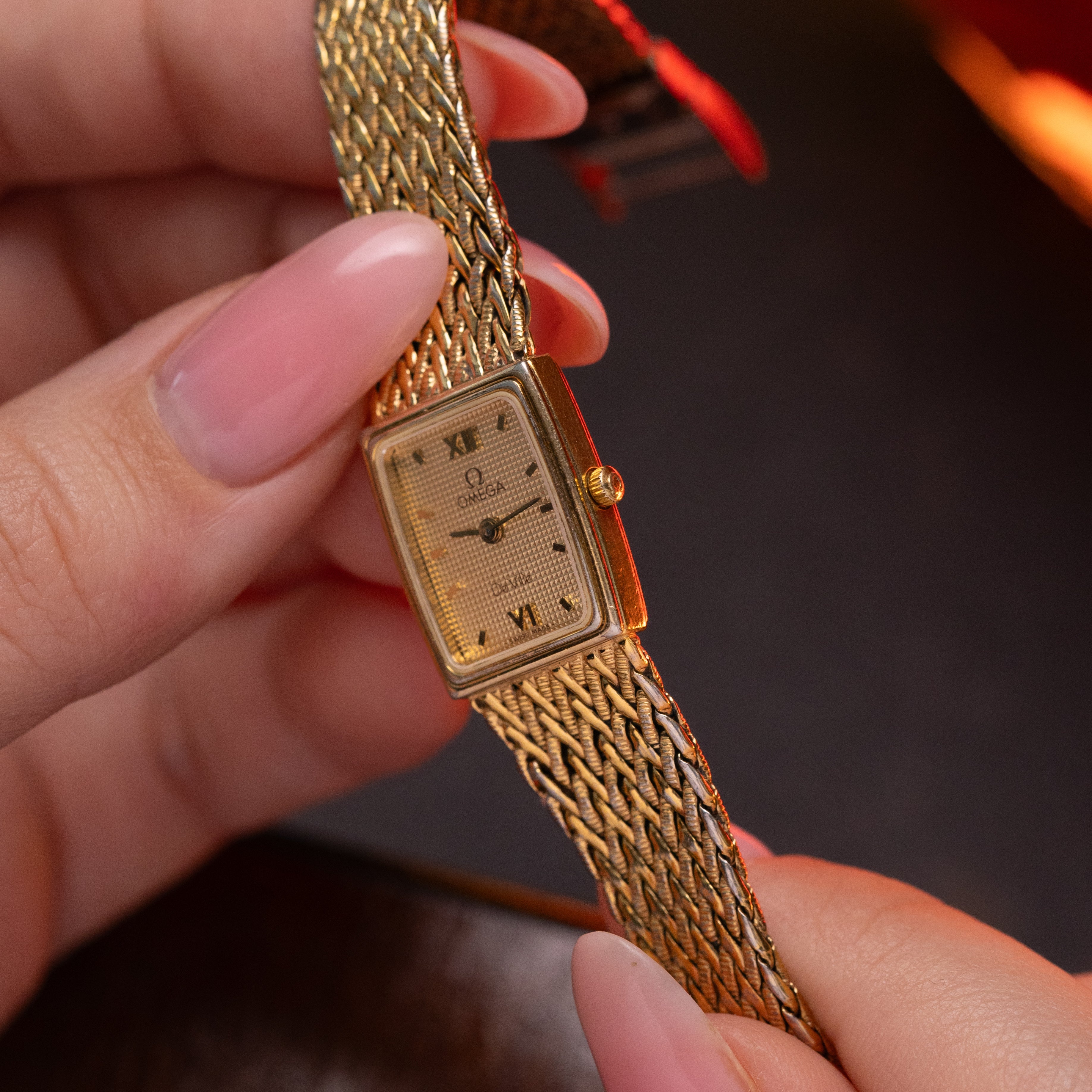 Vintage watch Omega De Ville, Premium gold plated watch - VintageDuMarko