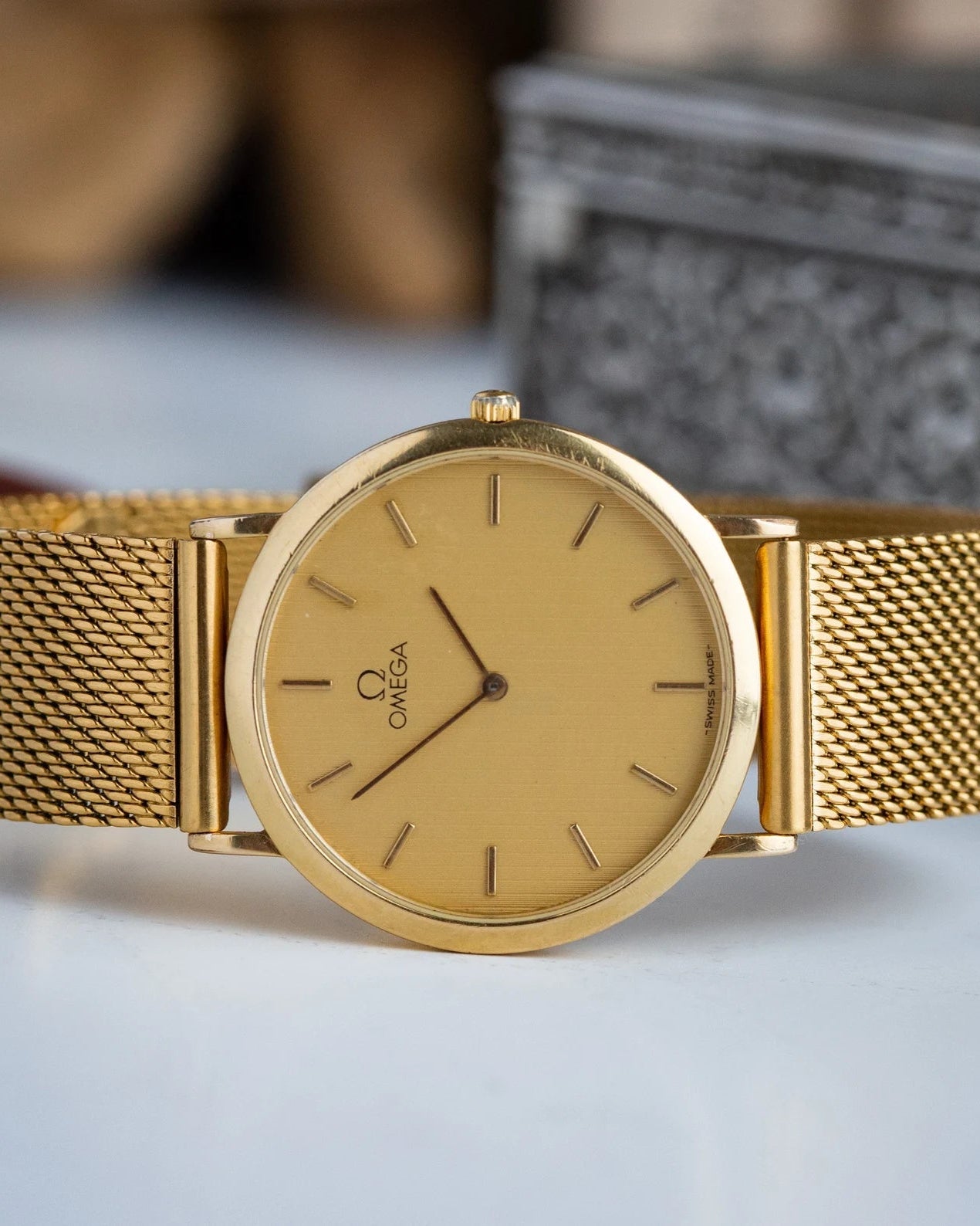 Vintage Watch "Omega De Ville Quartz", Swiss Watch, Slim Unisex Wrist Watch - VintageDuMarko