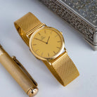 Vintage Watch "Omega De Ville Quartz", Swiss Watch, Slim Unisex Wrist Watch - VintageDuMarko