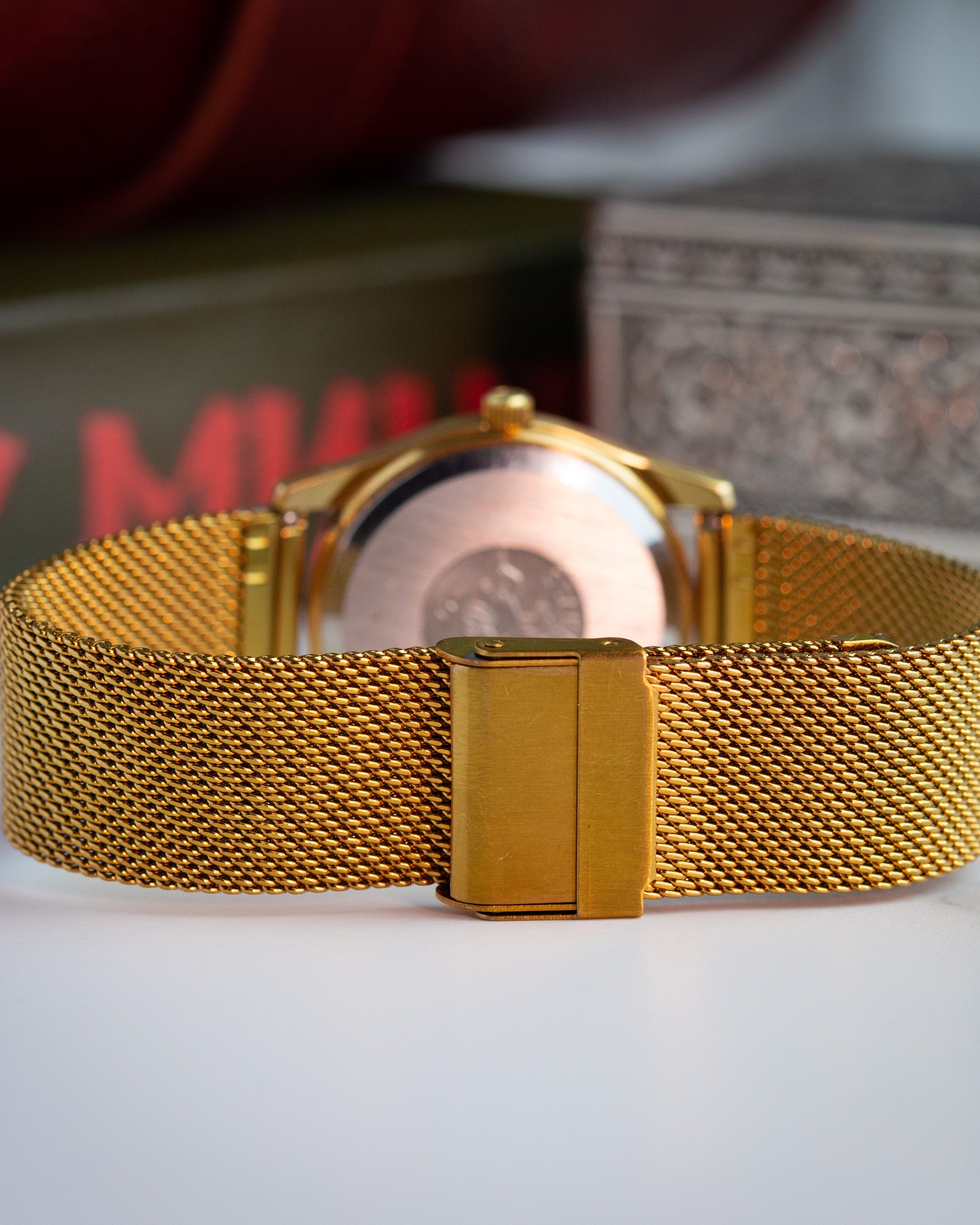 Vintage Watch "Omega Seamaster Quartz", Original Swiss Watch with Gold Plated Case - VintageDuMarko