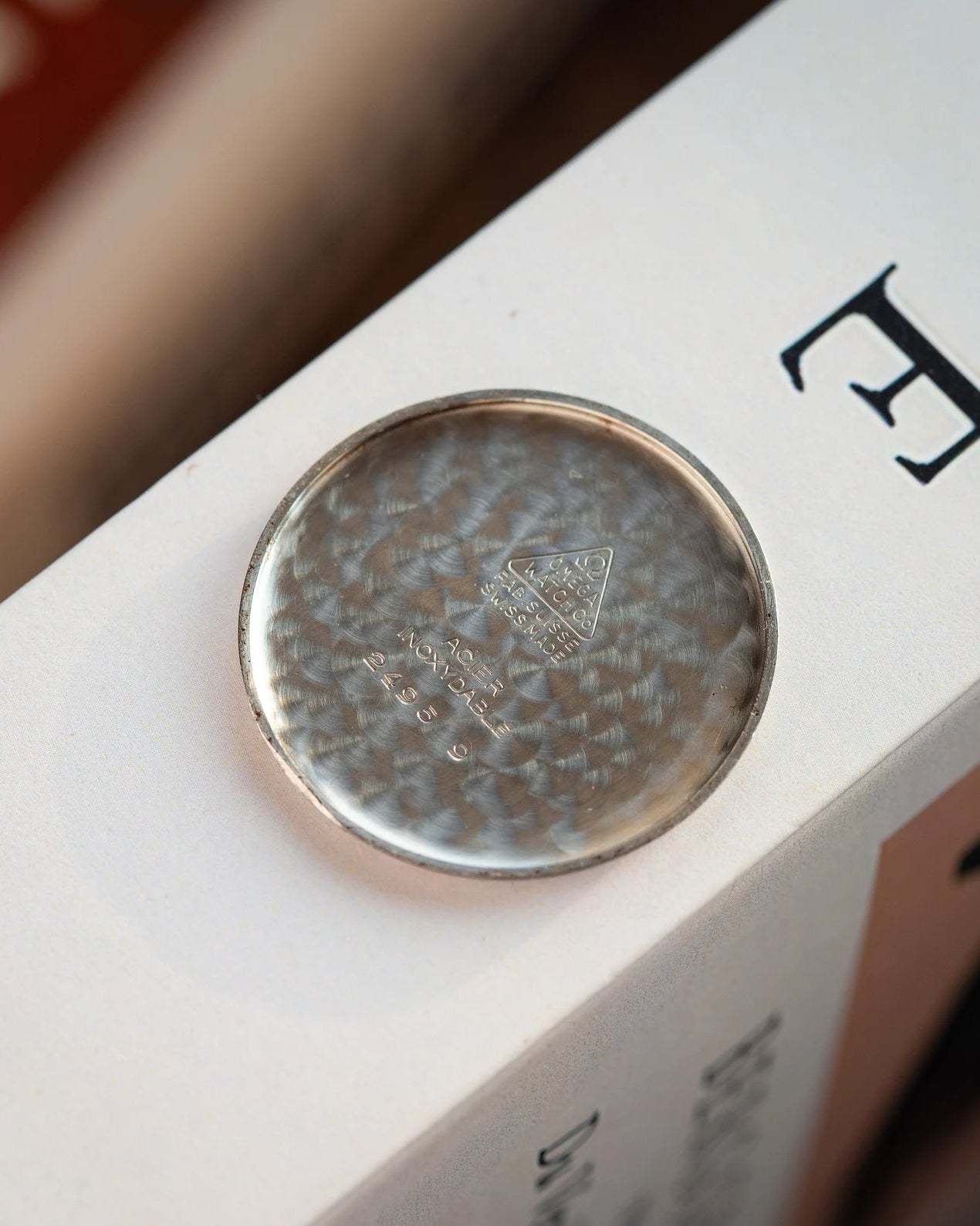 Vintage Watch "Omega" with Black Dial, Rare Swiss Watch - VintageDuMarko