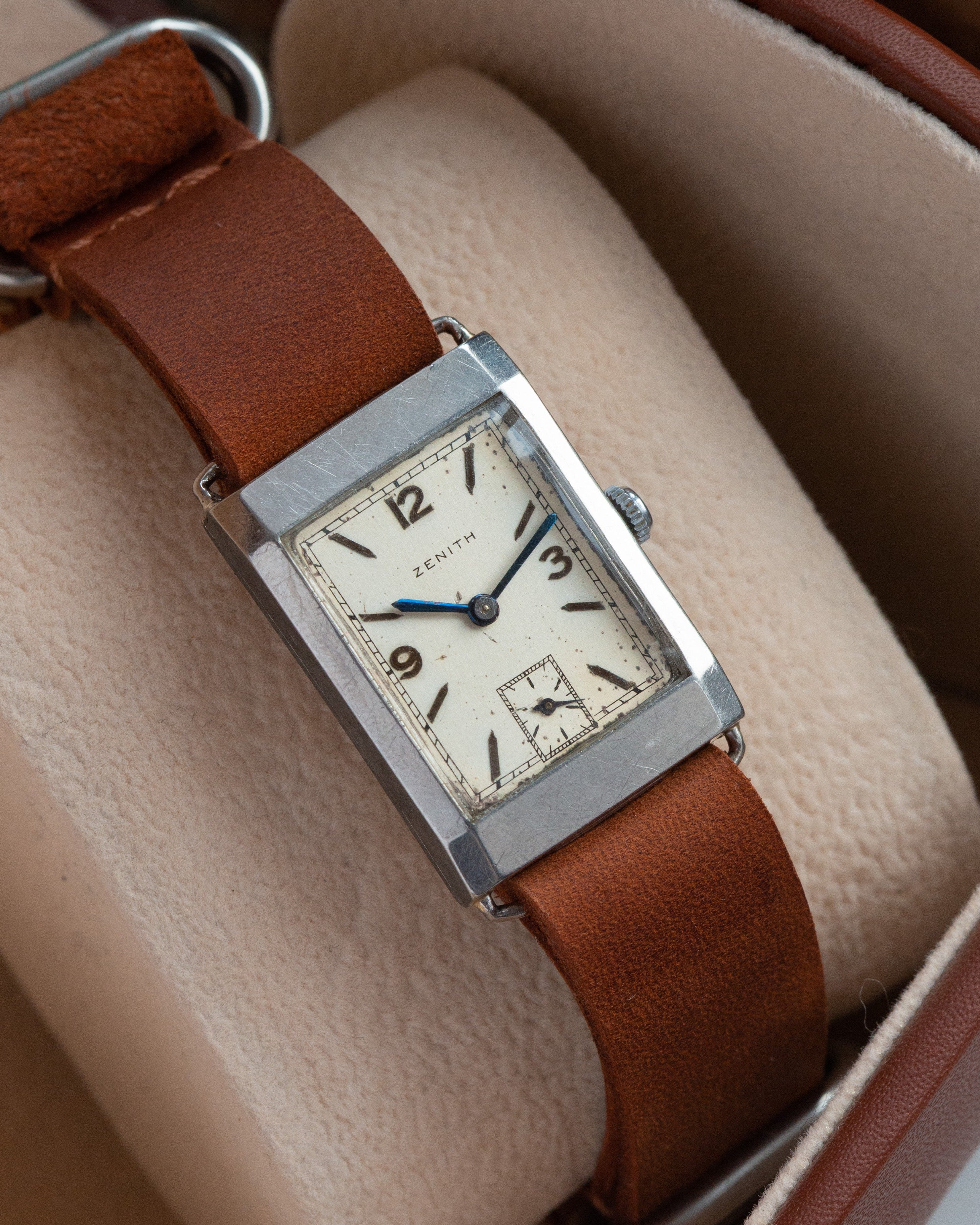 Vintage "Zenith Tank" Watch from 1930's, Swiss Made Military Watch - VintageDuMarko