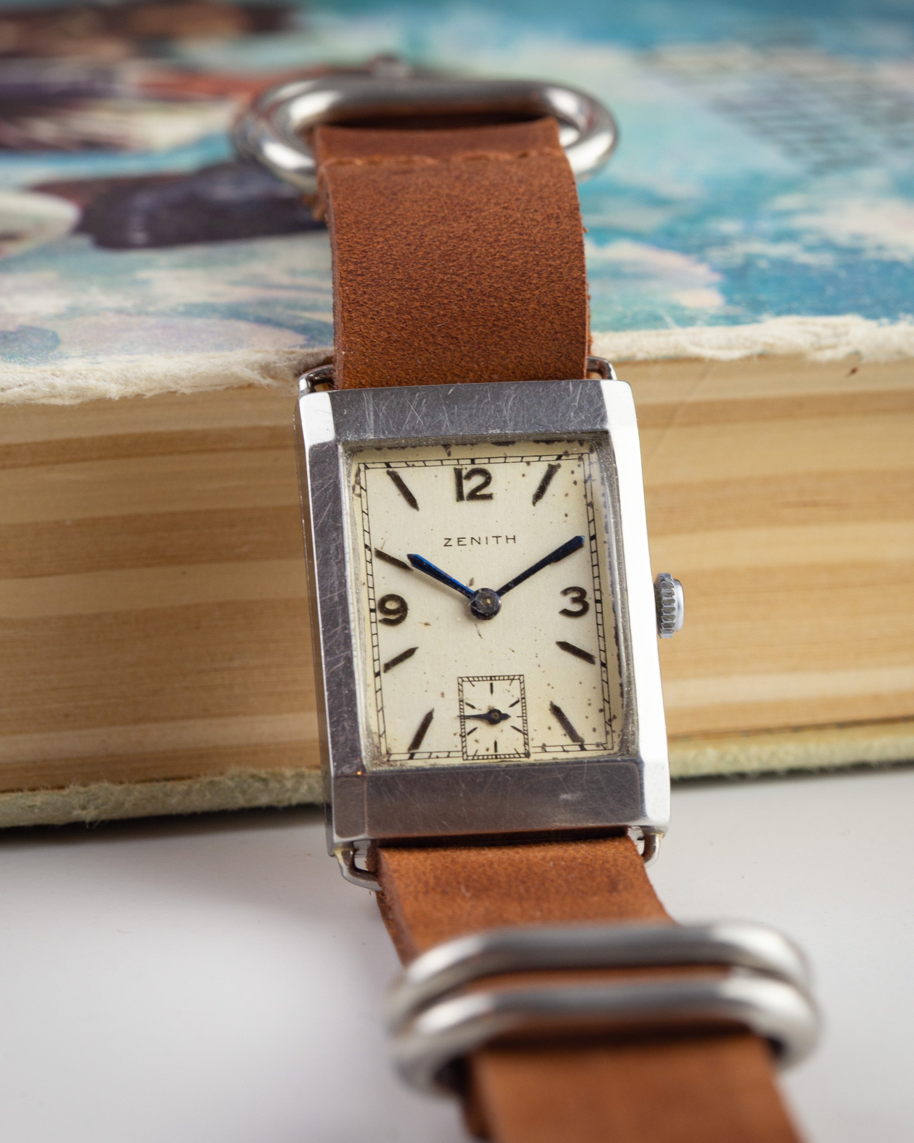 Vintage "Zenith Tank" Watch from 1930's, Swiss Made Military Watch - VintageDuMarko