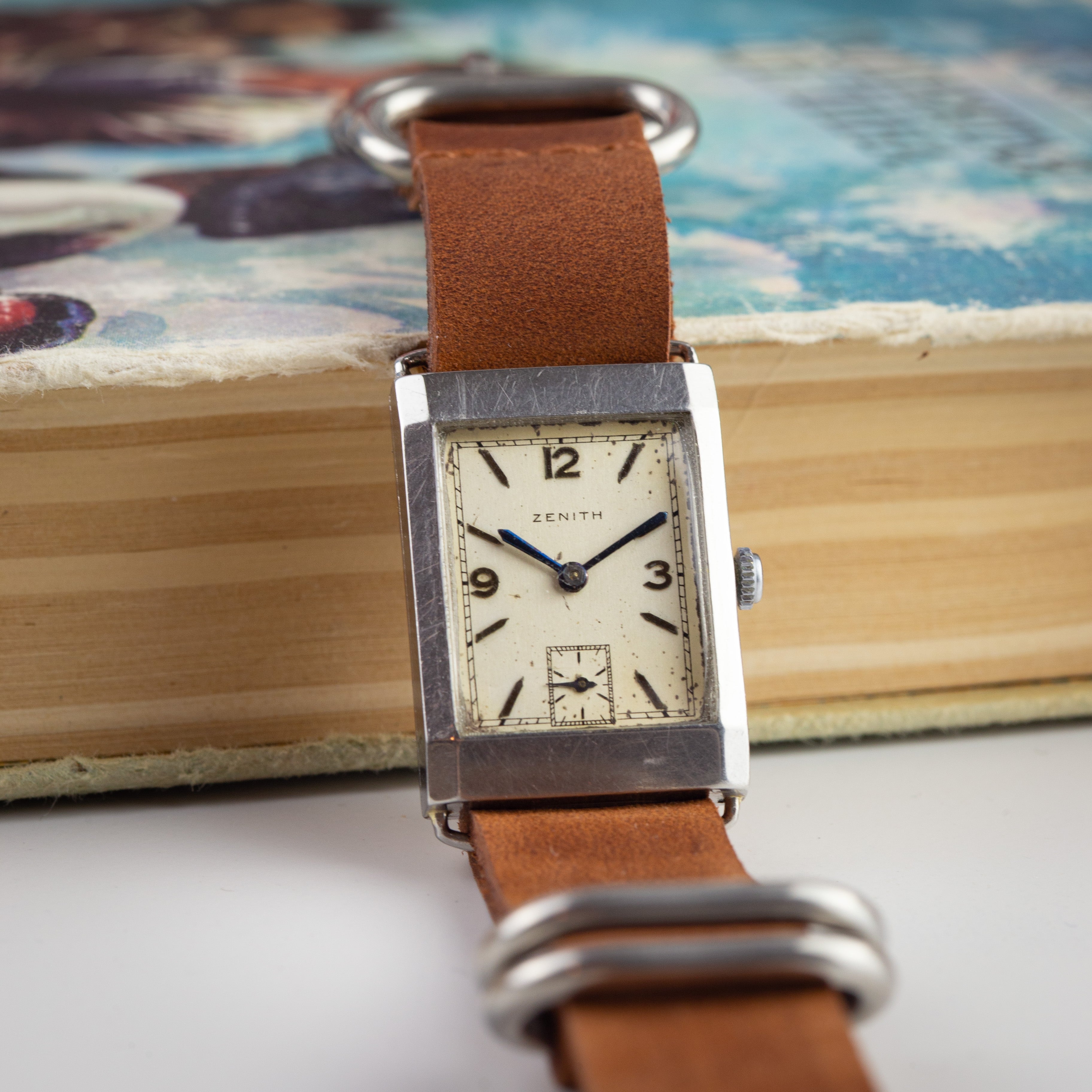 Vintage "Zenith Tank" Watch from 1930's, Swiss Made Military Watch - VintageDuMarko