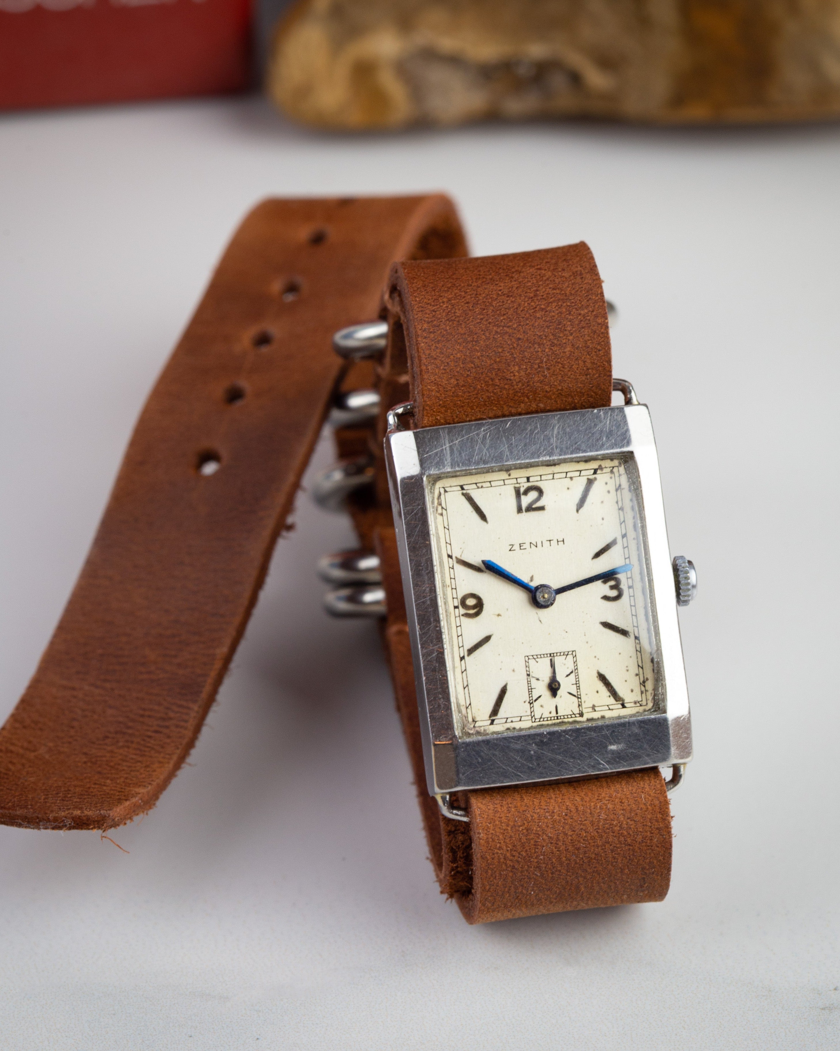 Vintage "Zenith Tank" Watch from 1930's, Swiss Made Military Watch - VintageDuMarko