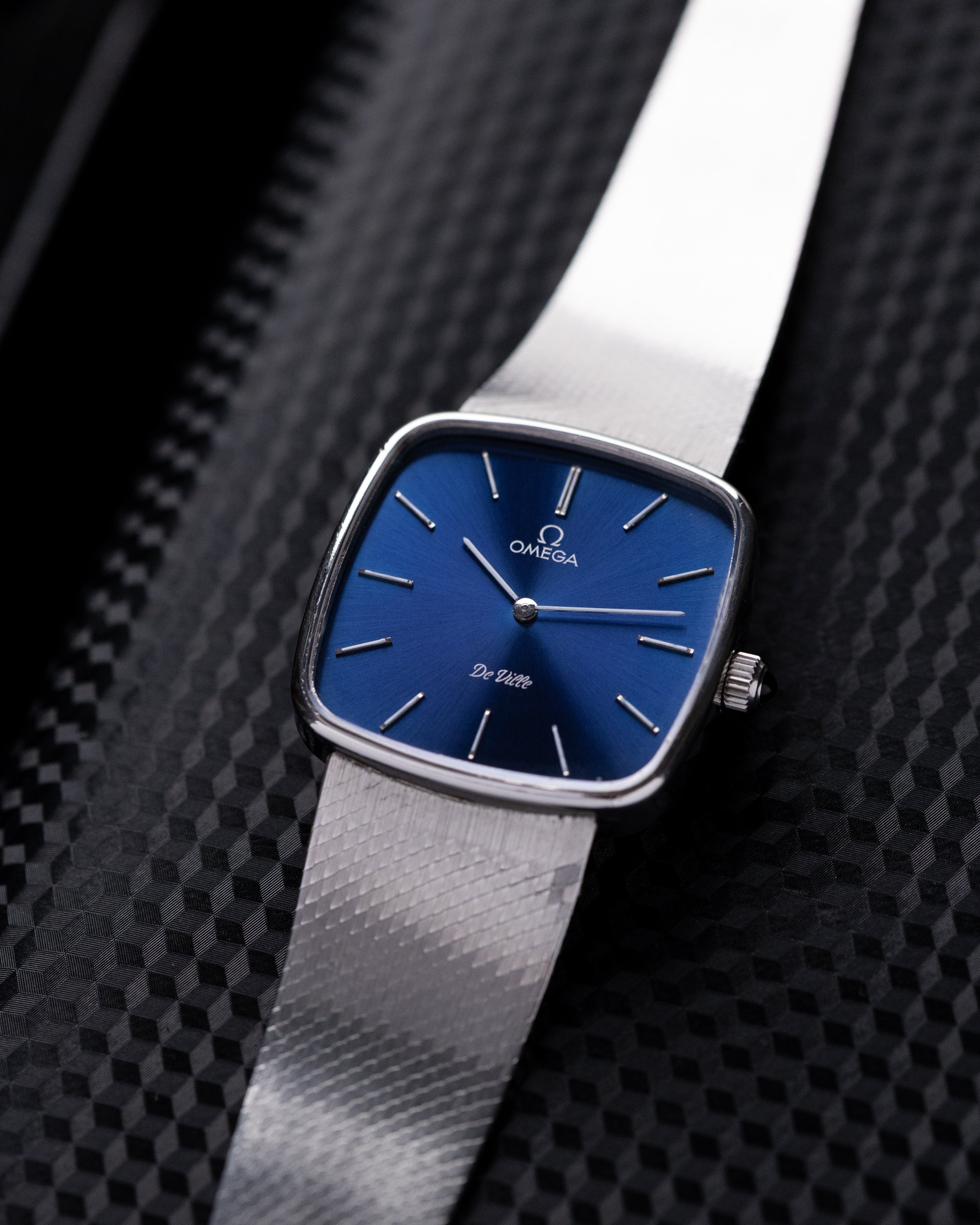 Vintage Omega De Ville Royal Blue Dial Mechanical Watch Cal. 625