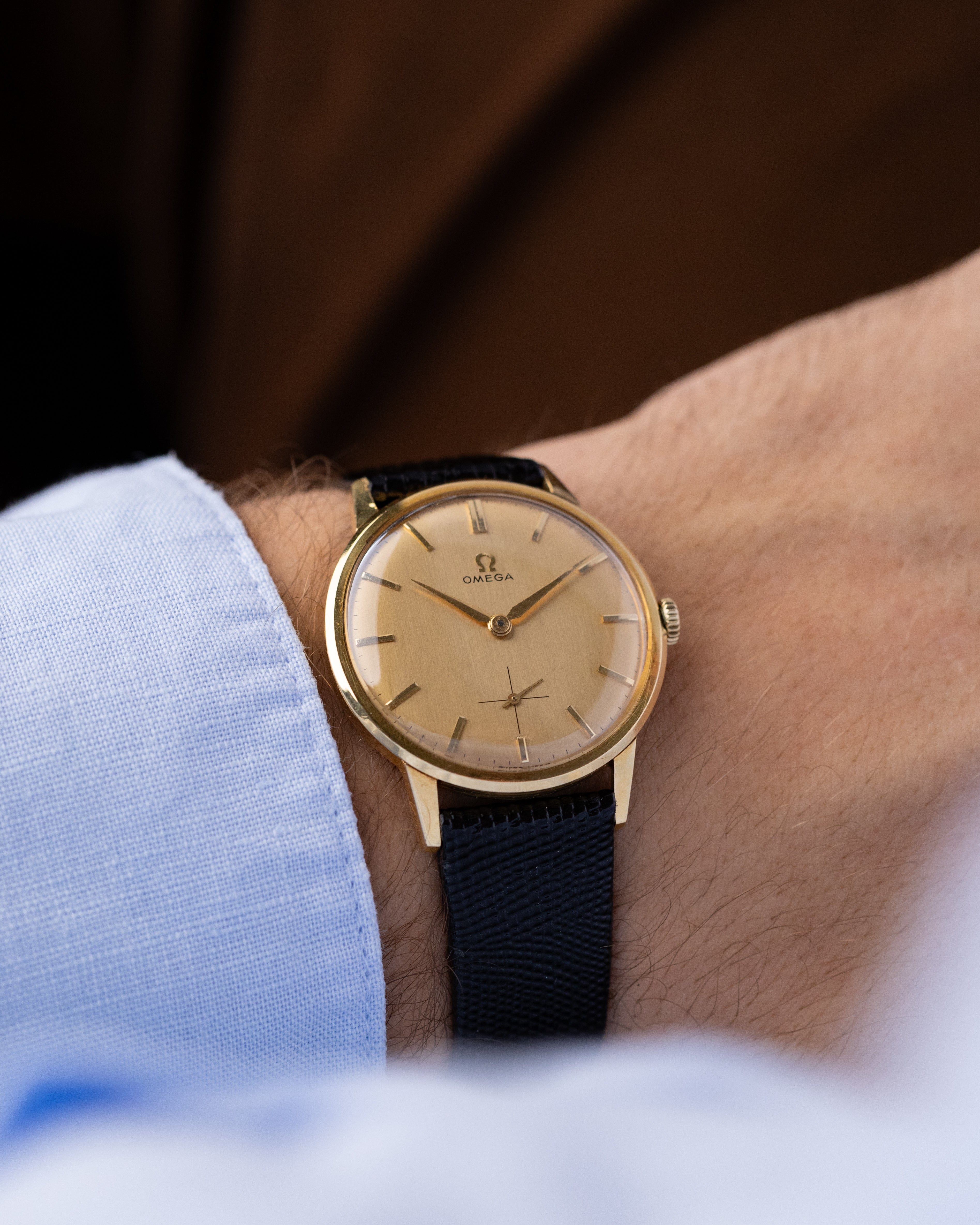 omega dress watch Geneva 36mm/cal,1020/17 Jewels Automatic Men's Rare Vintage Omega Dress Watch,
